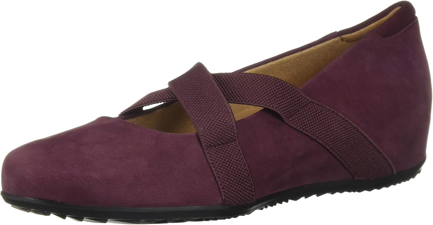 Softwalk Women's Waverly Mary Jane Flat, Burgundy, 12.0 M US