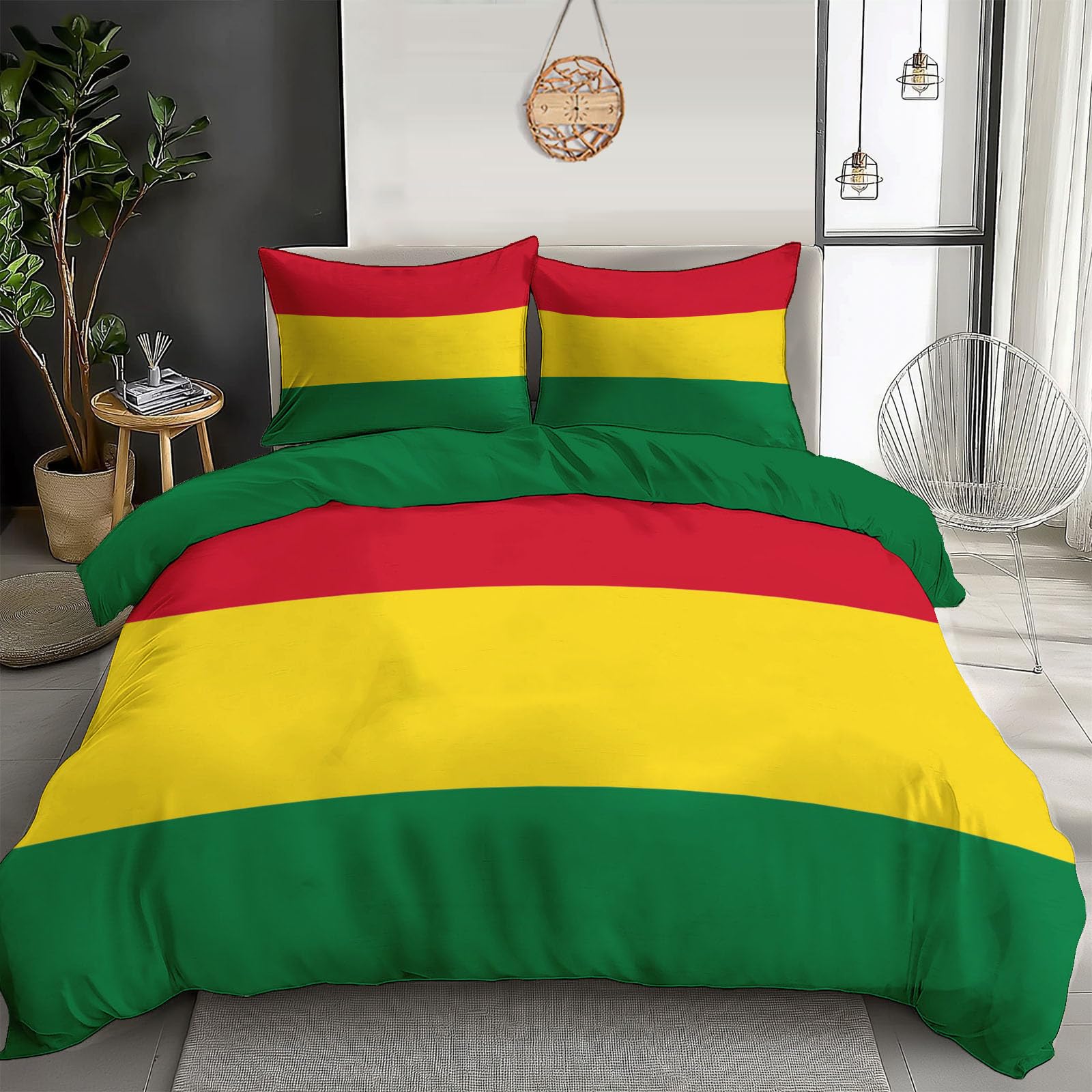 Housse de couette drapeau bolivien pour une chambre voyageuse et colorée