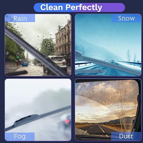 Miniatura 7 de Escobillas de repuesto para limpiaparabrisas de 24 pulgadas, 21 pulgadas, 14 pulgadas, para Honda Pilot 2003, 2004, 2005, 2006, 2007, 2008, prémium