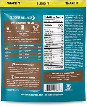 Designer Wellness, Chocolate Cookie, Designer Lite Protein, 25.6 oz