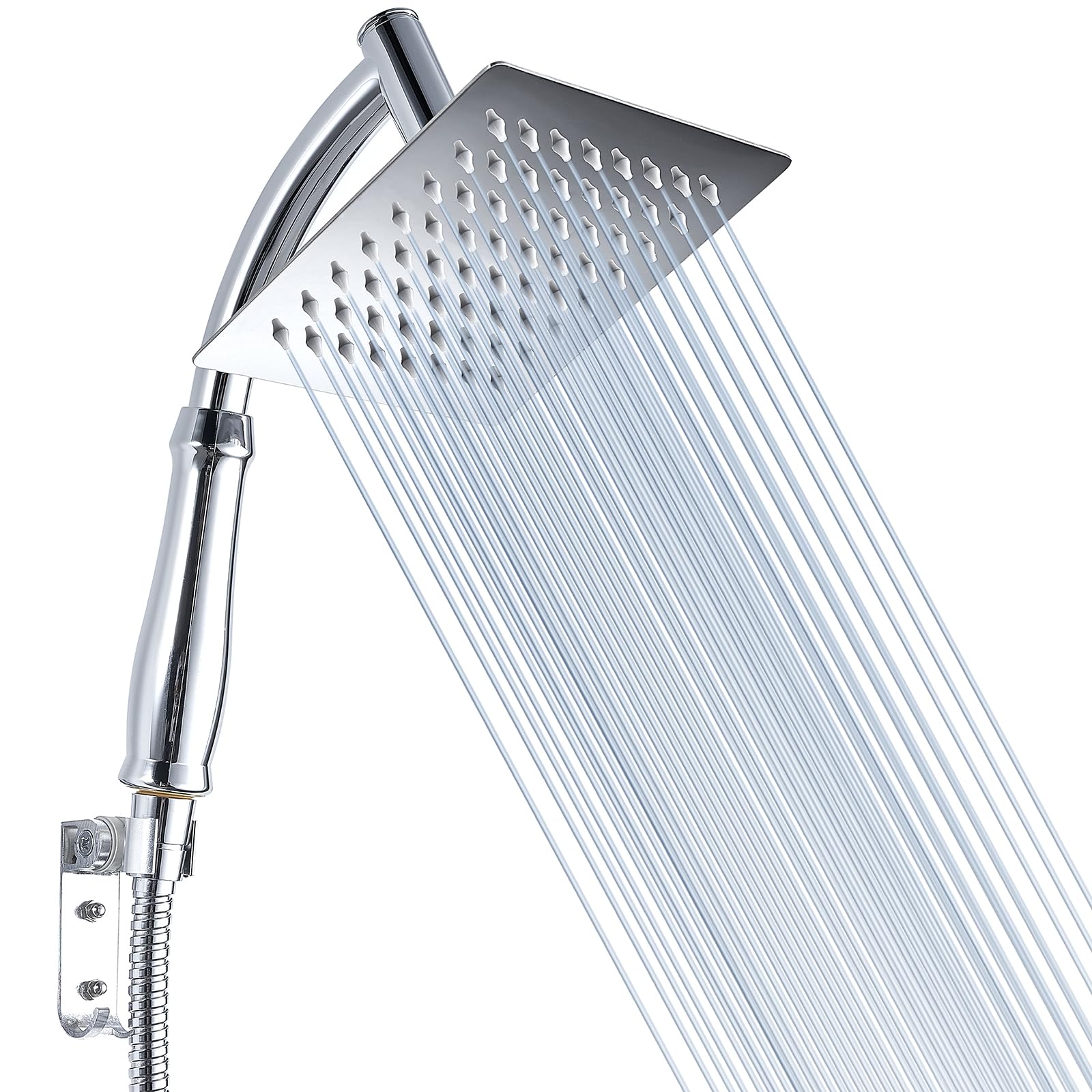 Voolan Rain Shower Head with Handheld Shower Arm, High Pressure Hand Shower Heads Made from Stainless Steel