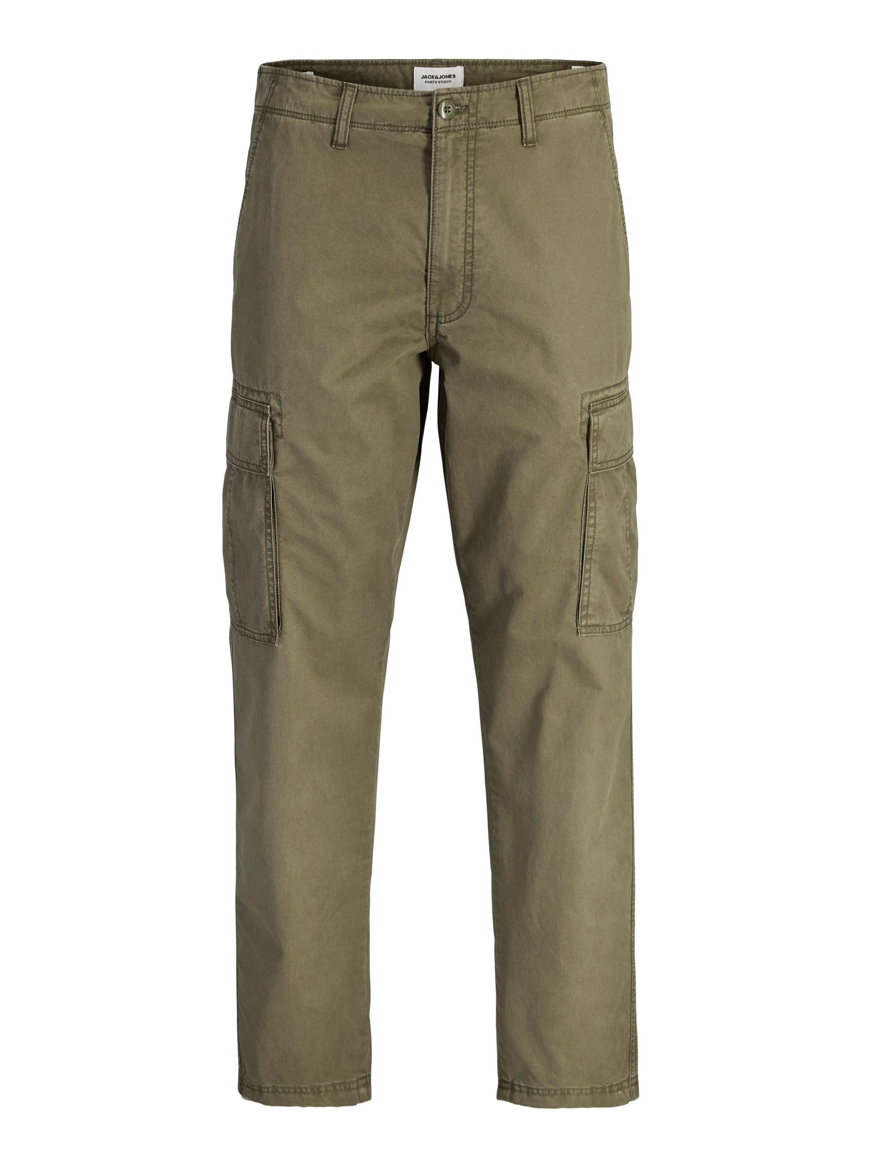 Jack & Jones Men's Olive Night Jpstkane Frank Cargo Noos, 32 W/30 L