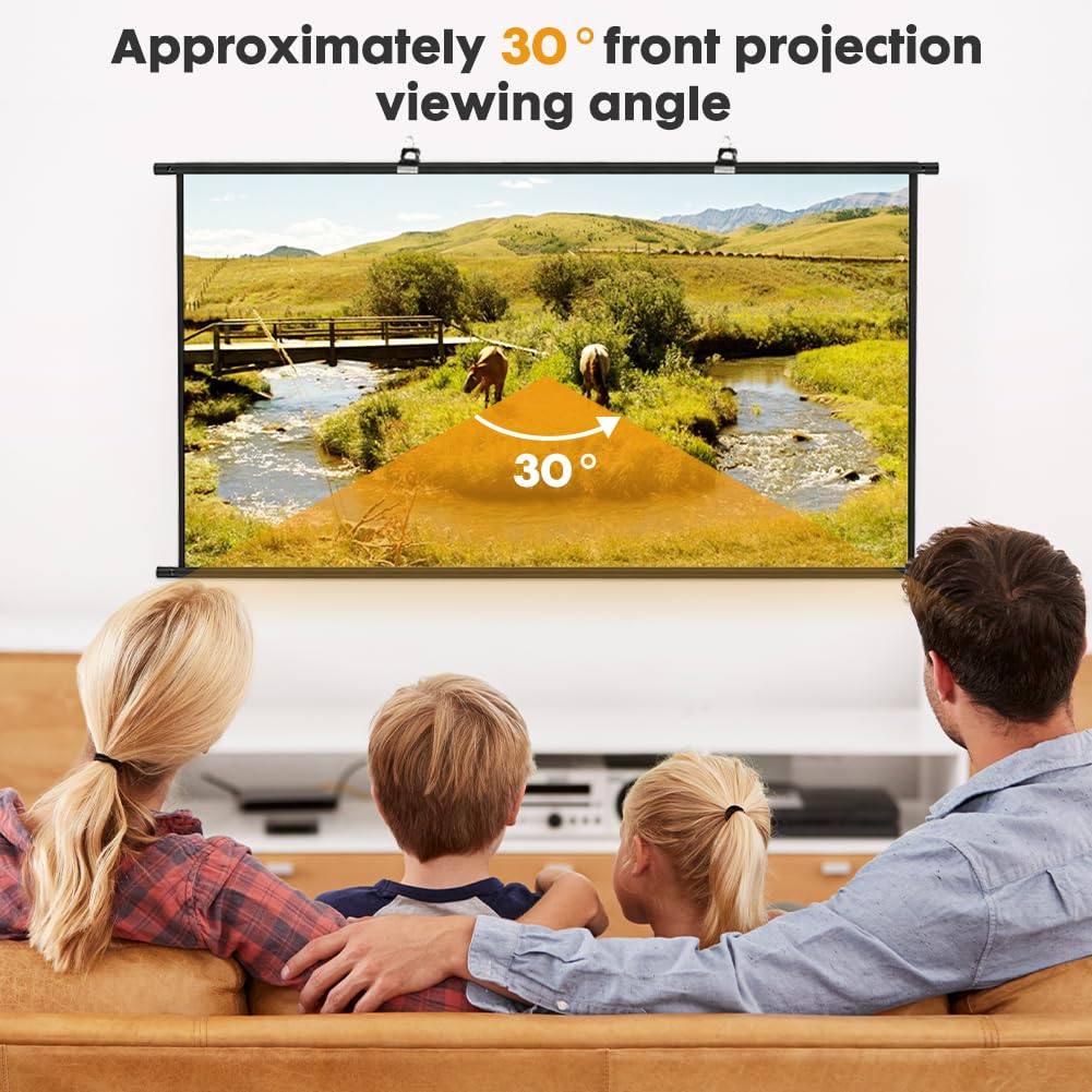 Gohytal Beamer Leinwand mit Stativ 100 Zoll, Tragbar Projektor Leinwand 16:9, 4K HD ProjektionLeinwand mit Stativ Höhenverstellbar für Heimkino, Innen Außen Filme Tagungsraum Hochzeiten