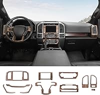 Vista 1 de para F150 Kit de moldura interior, 11 piezas de tablero de consola central y cubierta de panel de navegación compatibles con accesorios interiores