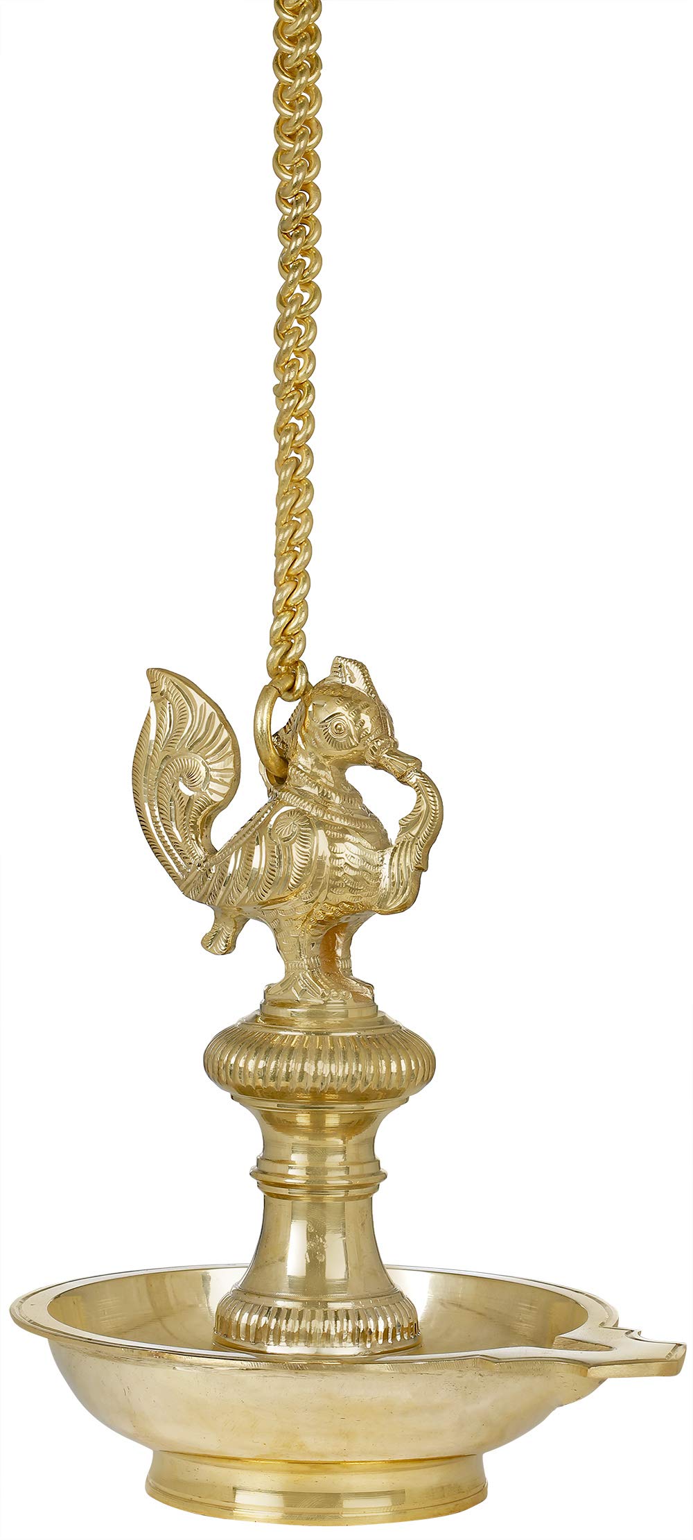 Lampe de toit Annam en laiton | Suspension d'art indien fabriquée à la main