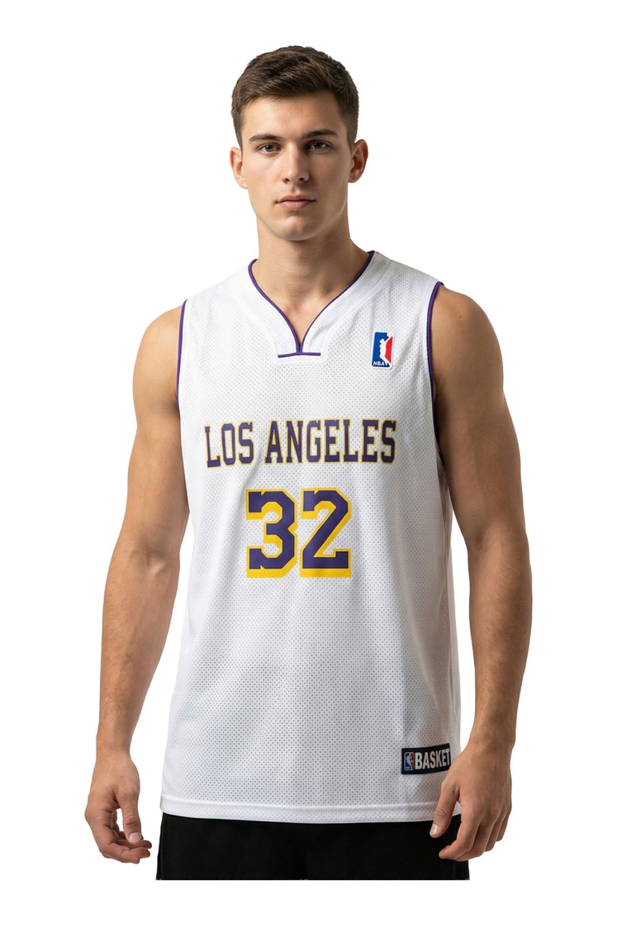 Sport zone Los Angeles 32 Men's Basketball Jersey White, white, M