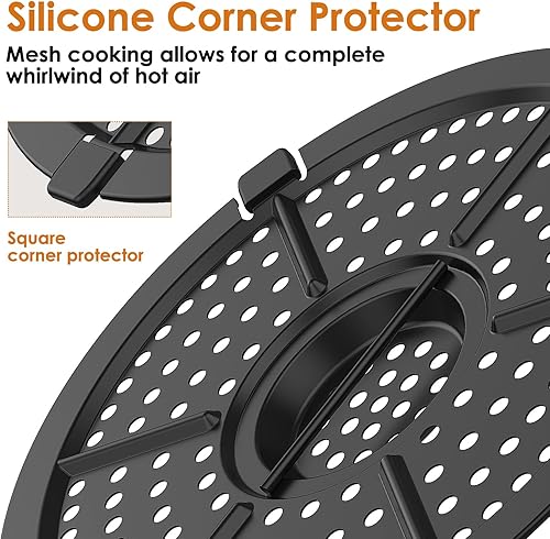 Miniatura 6 de Sartén de repuesto para freidora de aire para tablero, freidora de aire de 2 cuartos, sartén antiadherente para cocinar en interiores, versátil