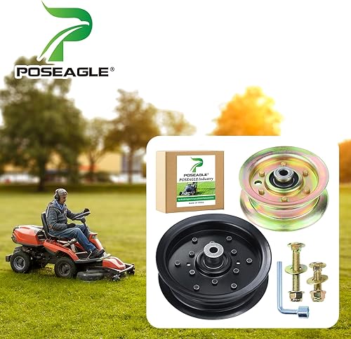 Miniatura 2 de 532196106 Husqvarna Polea tensora con 532177968 Kit de polea tensora que reemplaza 532197379 Husqvarna Polea tensora 196106 Craftsman 193197 Polea