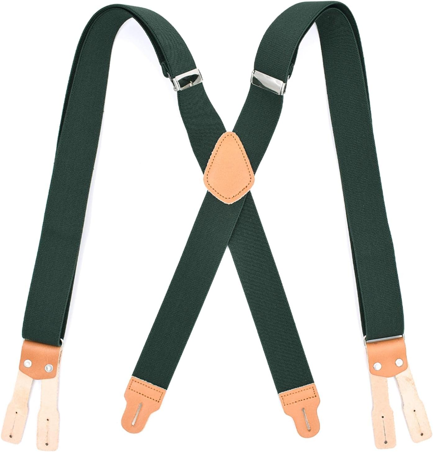 Suspender Braces Mens Vintage Suspenders XBack Button End Adjustable