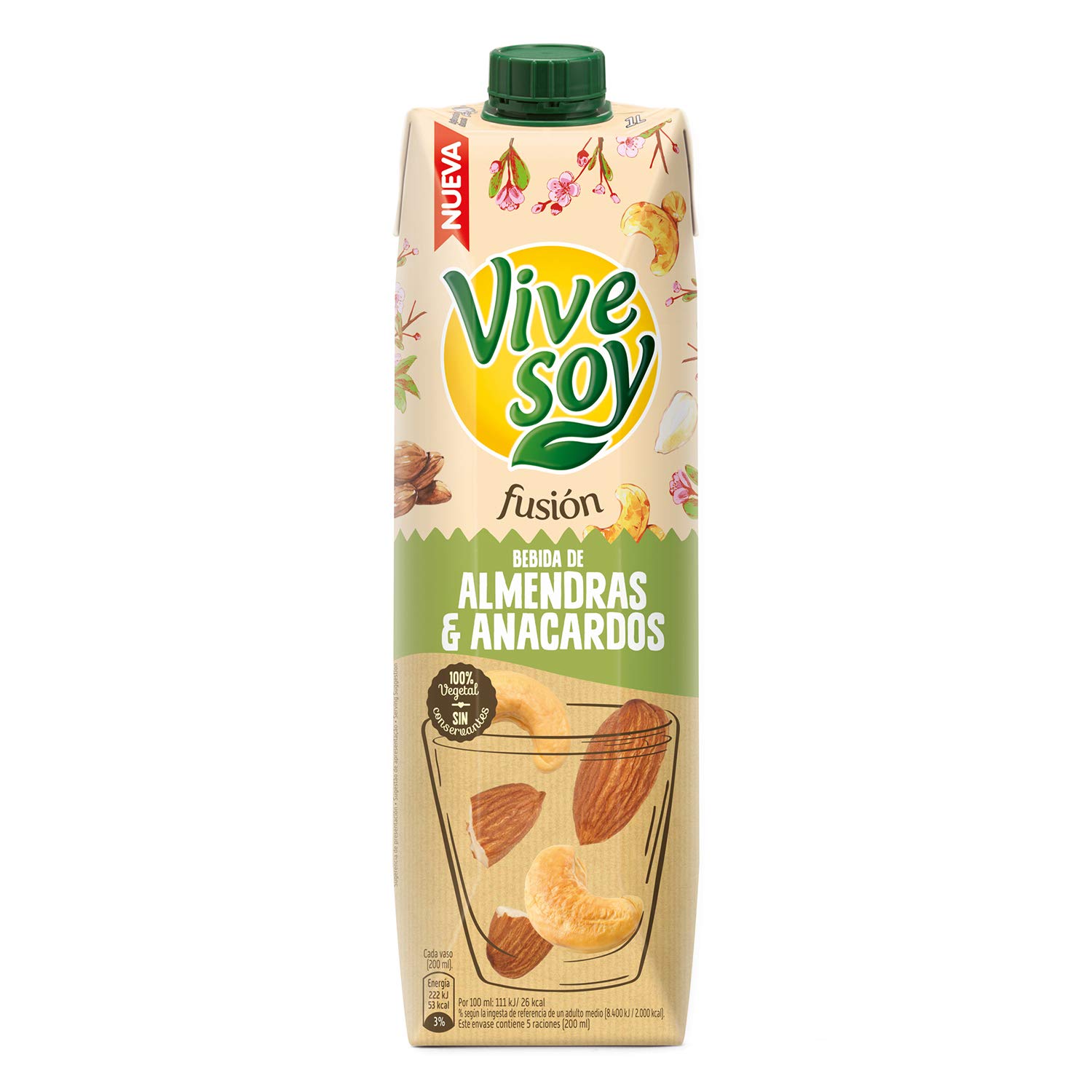Vivesoy Fusione mandorla e anacardo (confezione da 6 x 1L)