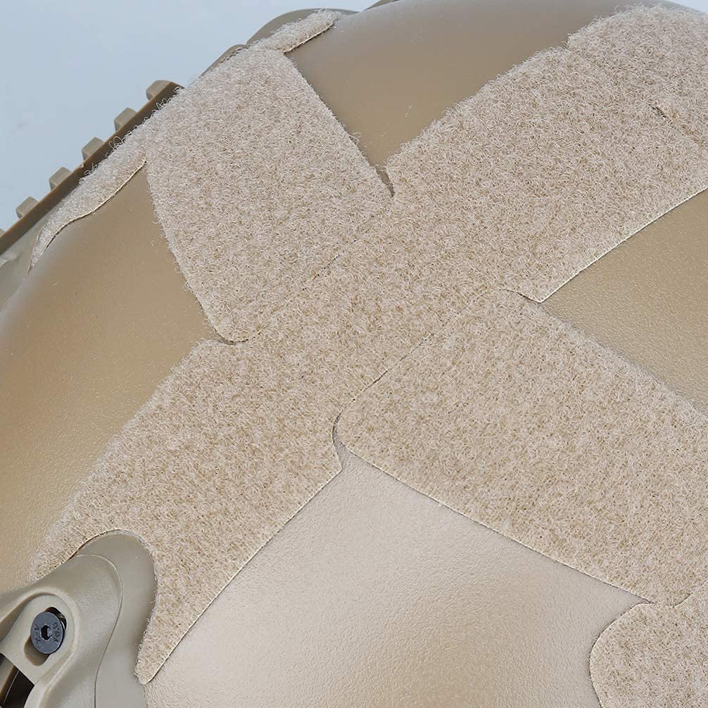 Casco Táctico PJ, Casco ABS Ajustable Con Guías laterales Y Soporte NVG, Para Deportes Al Aire libre Airsoft Paintball Hunting