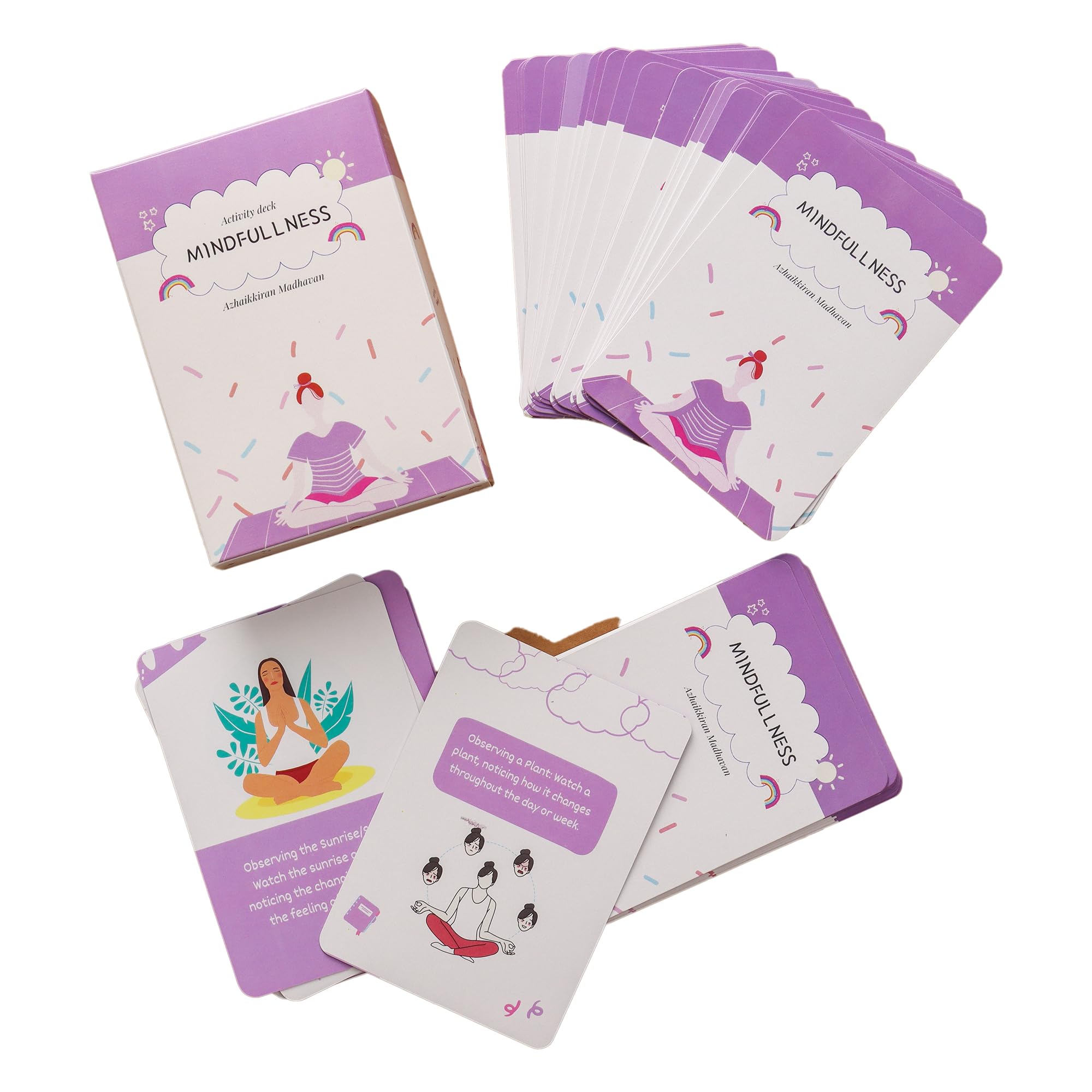 AZHAIKKIRAN MADHAVAN Mindfulness Activity Deck: 50 Cards to Cultivate Present Moment Awareness
