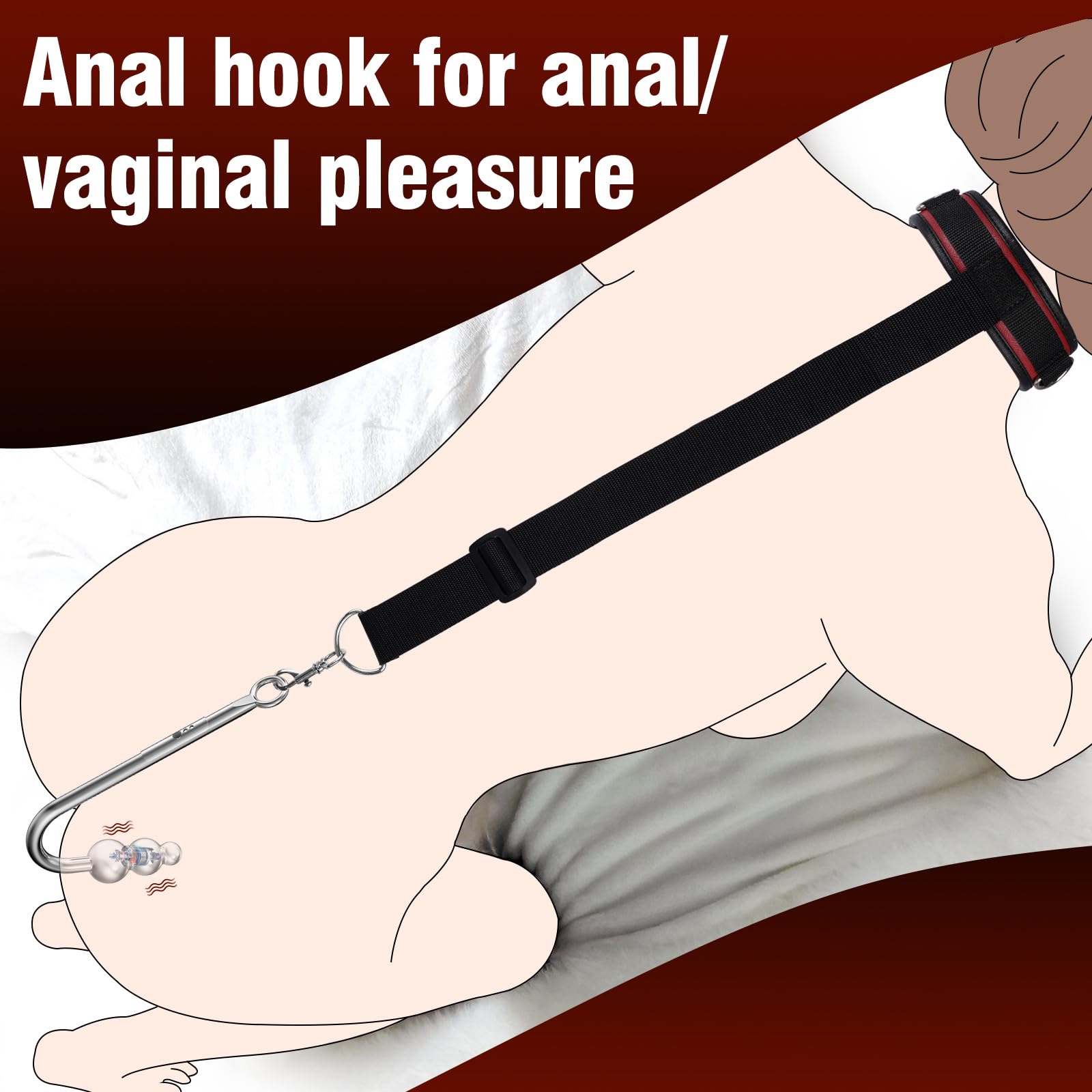 Amazon.com: Vibrating Anal Hook BDSM Sex Bondage - Neck to Wrist Restraints Kit, Sex Toys for Couple Adjustable Behind Back Handcuffs Bondage Restraints Set, Bed SM Adult Sex Game Play, Sex Toys Amazon.com: Vibrating Anal Hook BDSM Sex Bondage - Neck to Wrist Restraints Kit, Sex Toys for Couple Adjustable Behind Back Handcuffs Bondage Restraints Set, Bed SM Adult Sex Game Play, Sex Toys