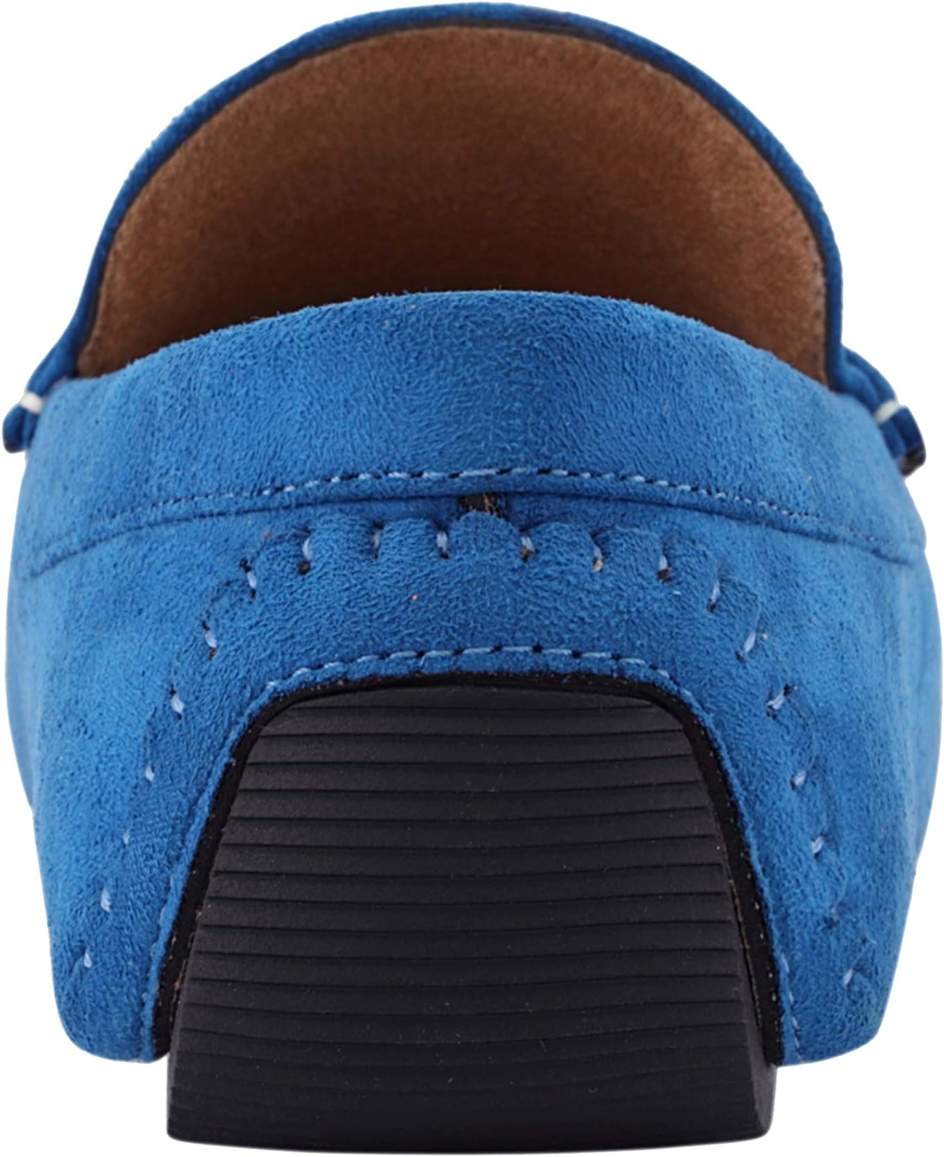 Amali Walken - Men's Slippers – Mens Casual Shoes - Mens Loafers - Mocassins Mens Slip On Shoes - Driver with Metal Bit and Detailed Stitching blue Size: 12