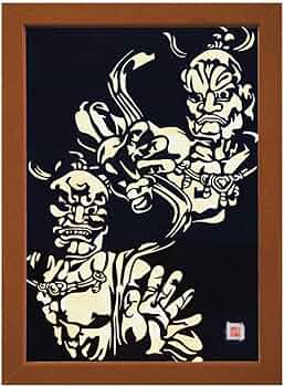 Amazon｜邪気祓い切り絵『東大寺・金剛力士立像 - 阿吽 - 』 A3サイズ