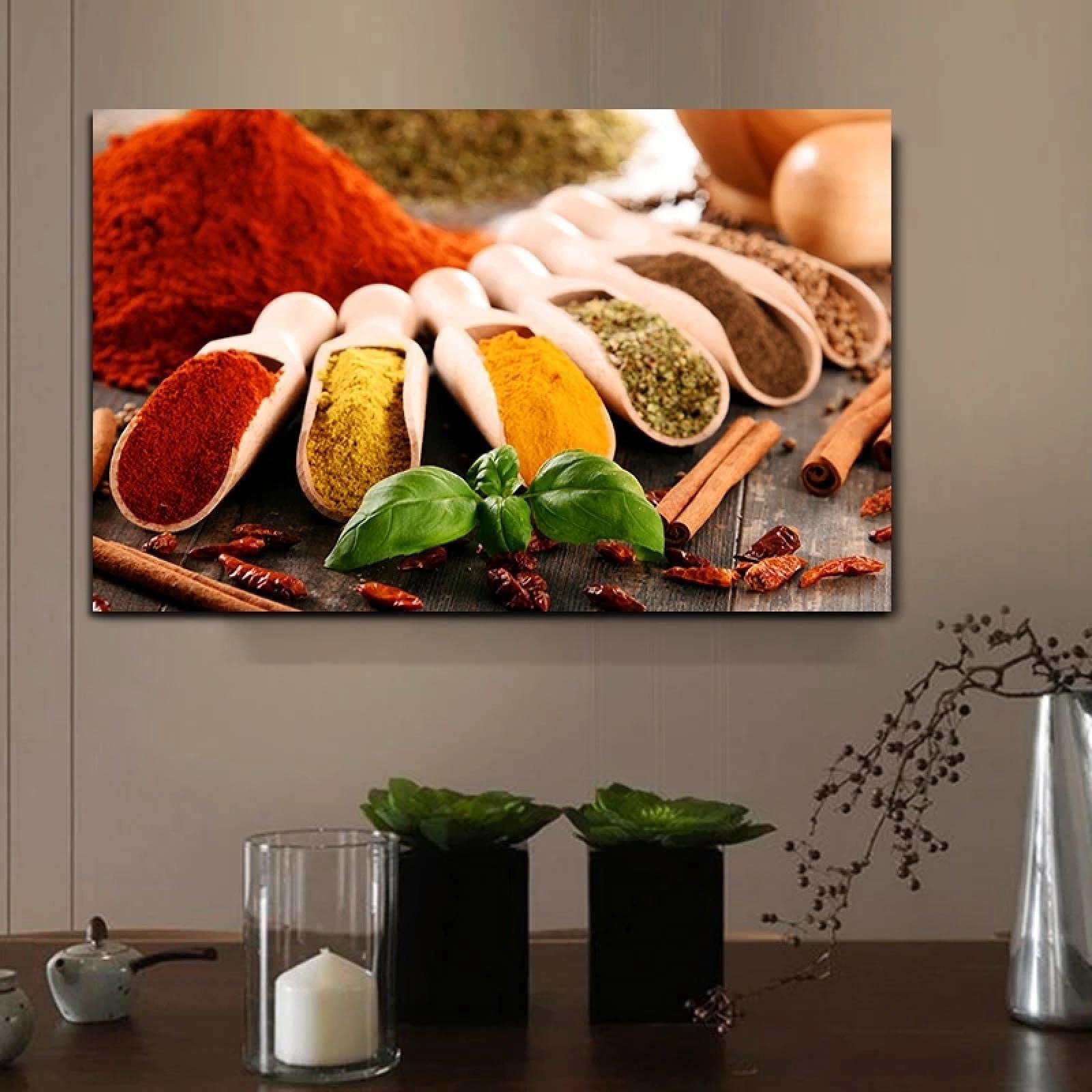 Affiches et impressions mur art photo de cuisine grains épices style scandinave
