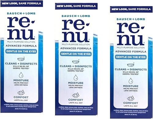 Solución multiuso para lentes de contacto Renu Fresh, 2onzas, tamaño viajero (3unidades)