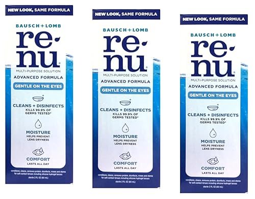 Solución multiuso para lentes de contacto Renu Fresh, 2onzas, tamaño viajero (3unidades)