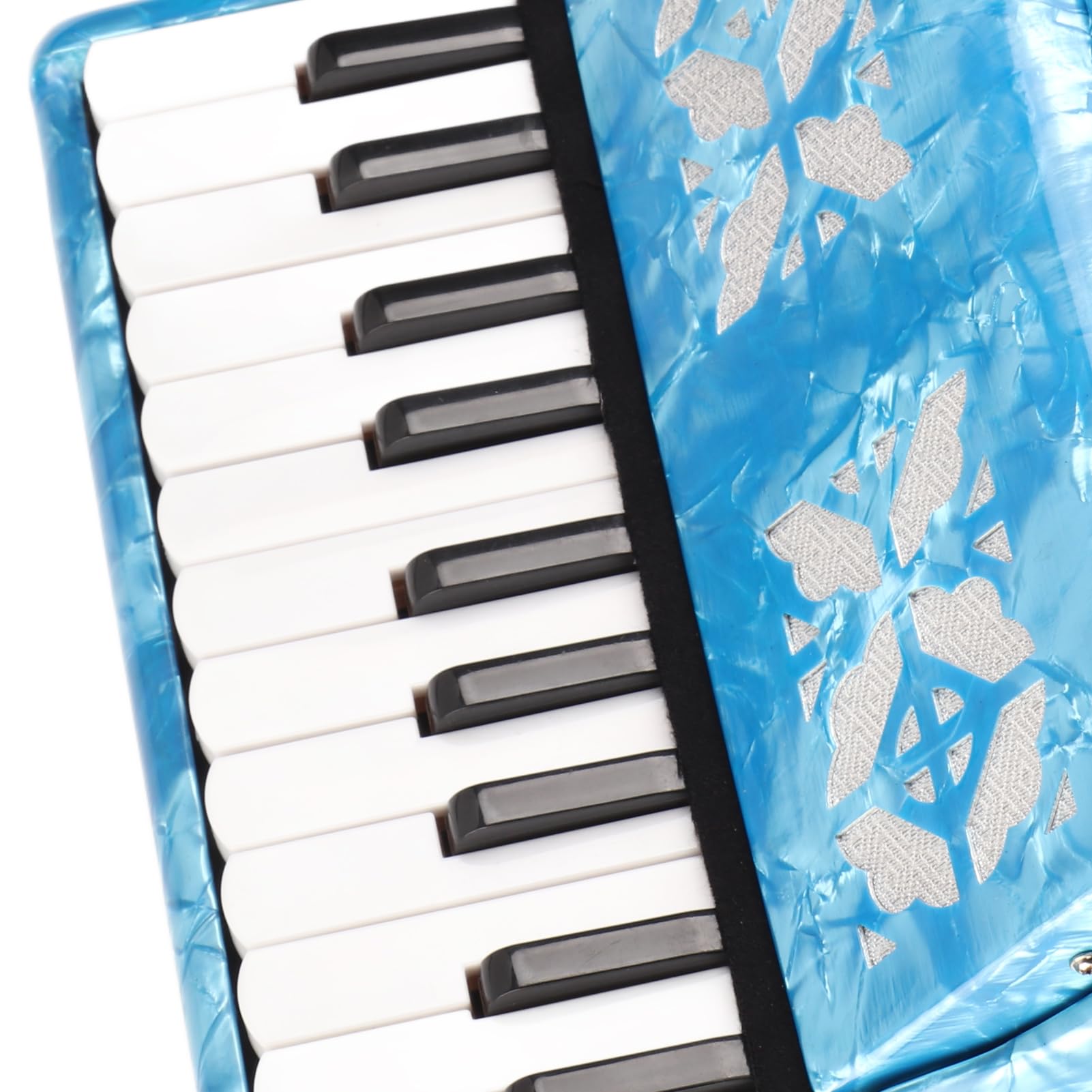 Accordéon, Accordéons Durables à 22 Touches pour Débutants (bleu ciel)