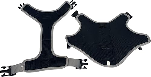 Miniatura 6 de Albcorp - Chaleco arnés táctico para perro chaleco para perro de servicio sin acción tirante con gancho extraíble reflectante y parches para