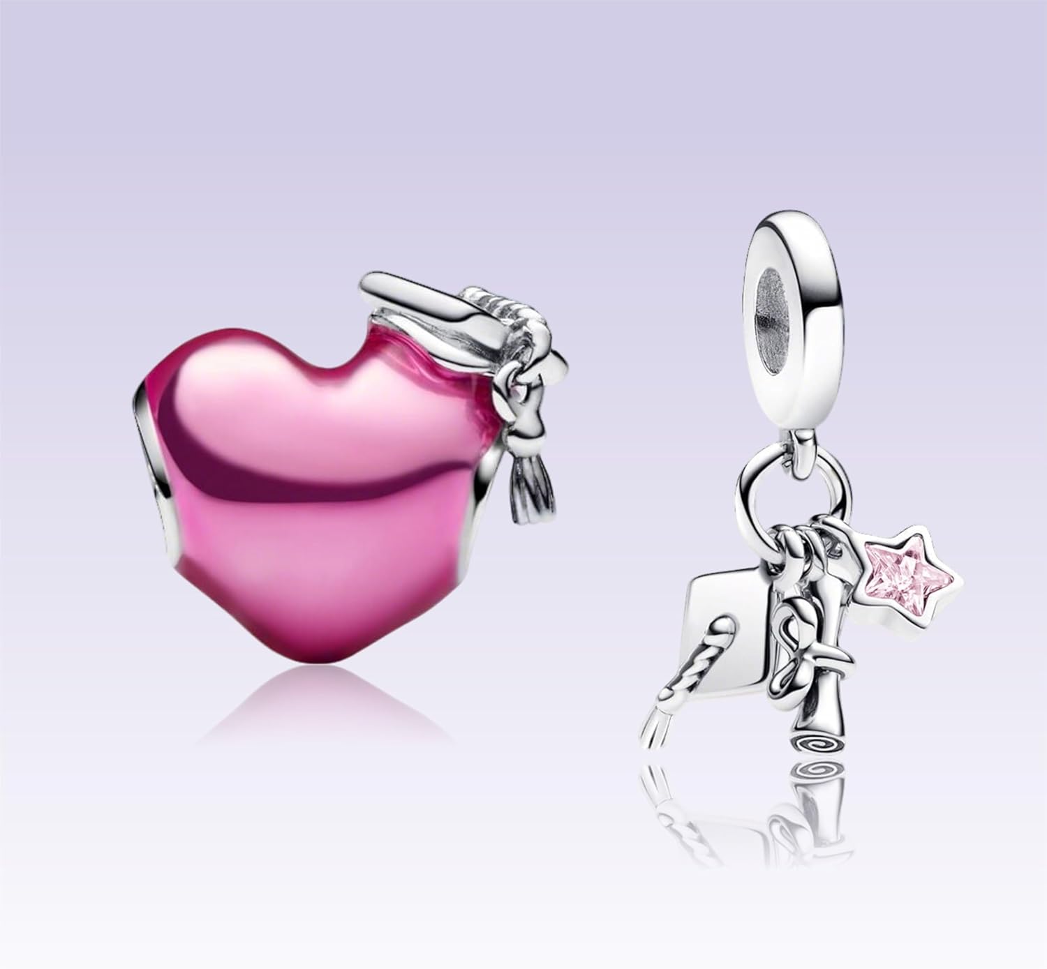 Heart Graduation 2026 Charms for Bracelets and Necklaces Bead Charm for Women - Image 2