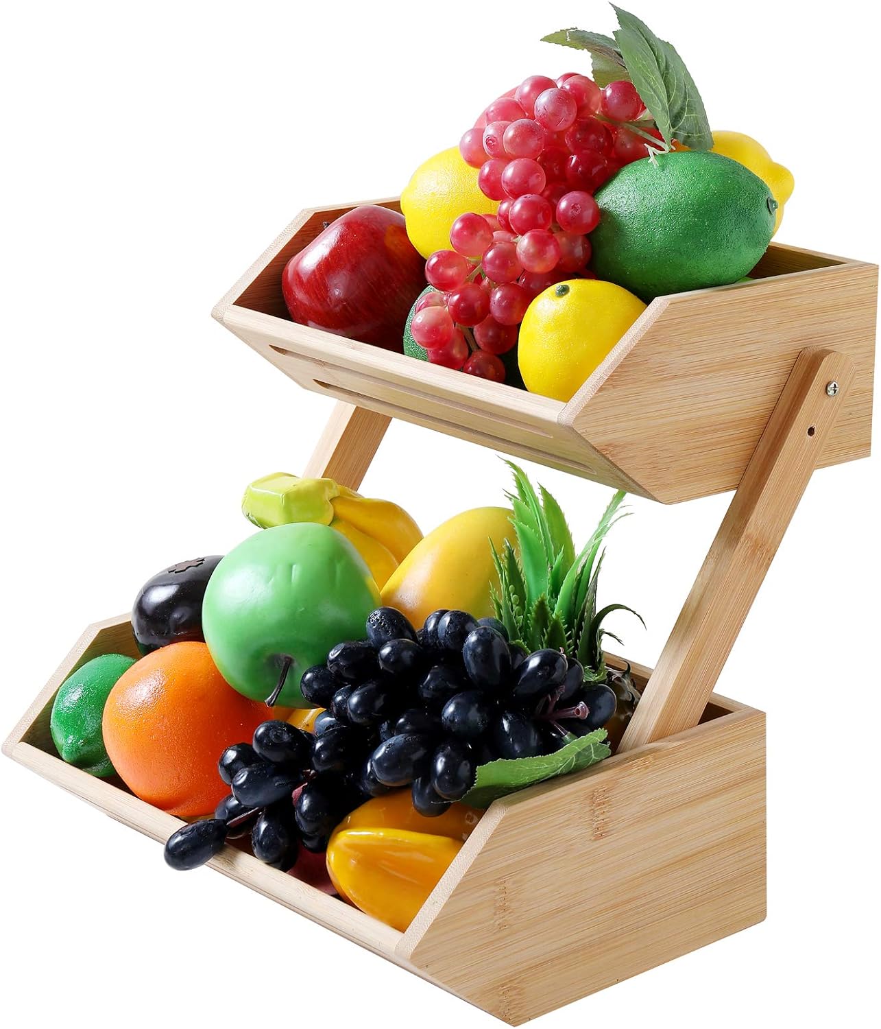 WELLAND Countertop Fruit Basket Bowl for Kitchen Dining