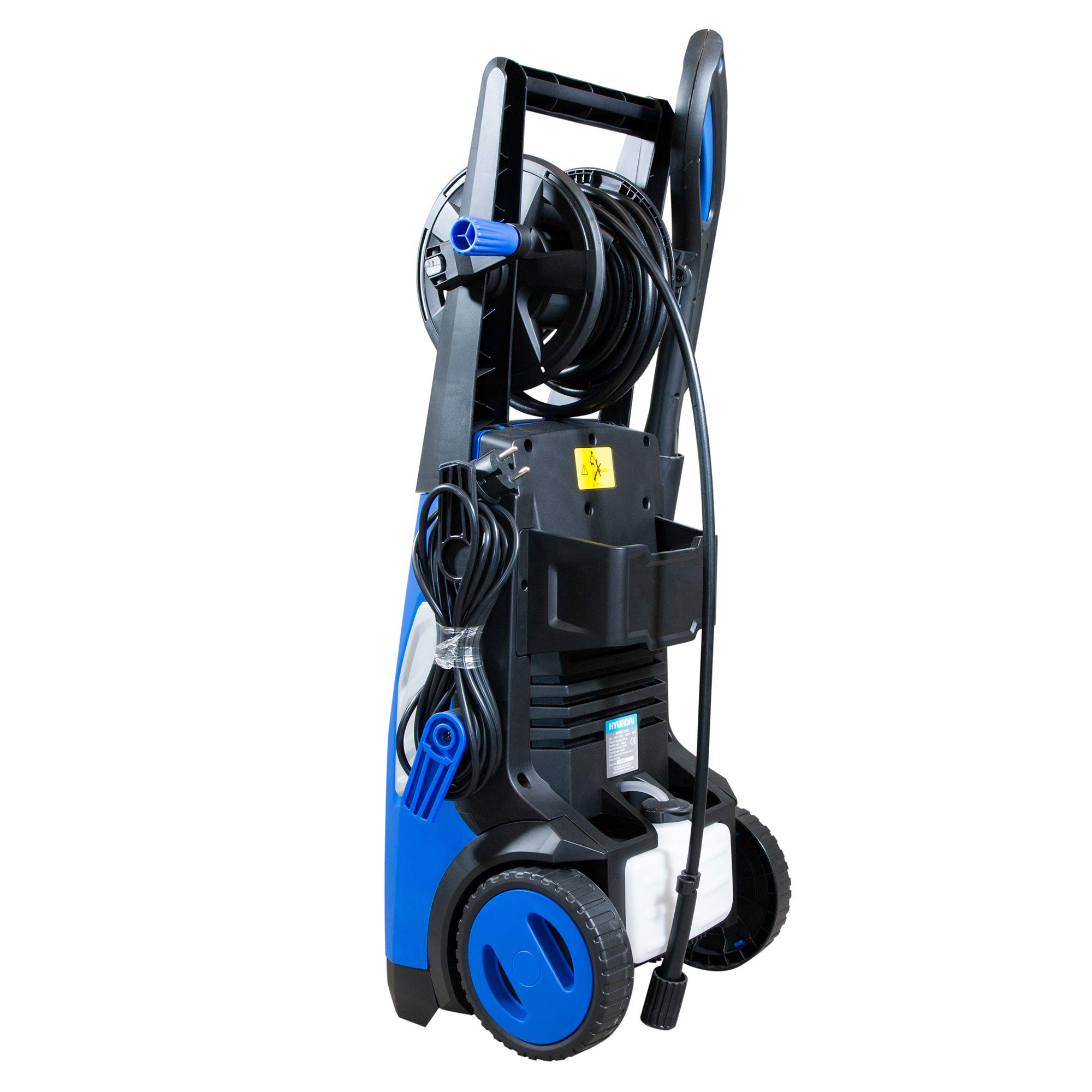 Hyundai Hidrolimpiadora Eléctrica 130 Bar Potente para Limpieza Exterior y Hogar - Limpiadora a Presión Compacta con Lanza Turbo y Detergente - Hidrolavadora Fácil de Usar Serie Hobby