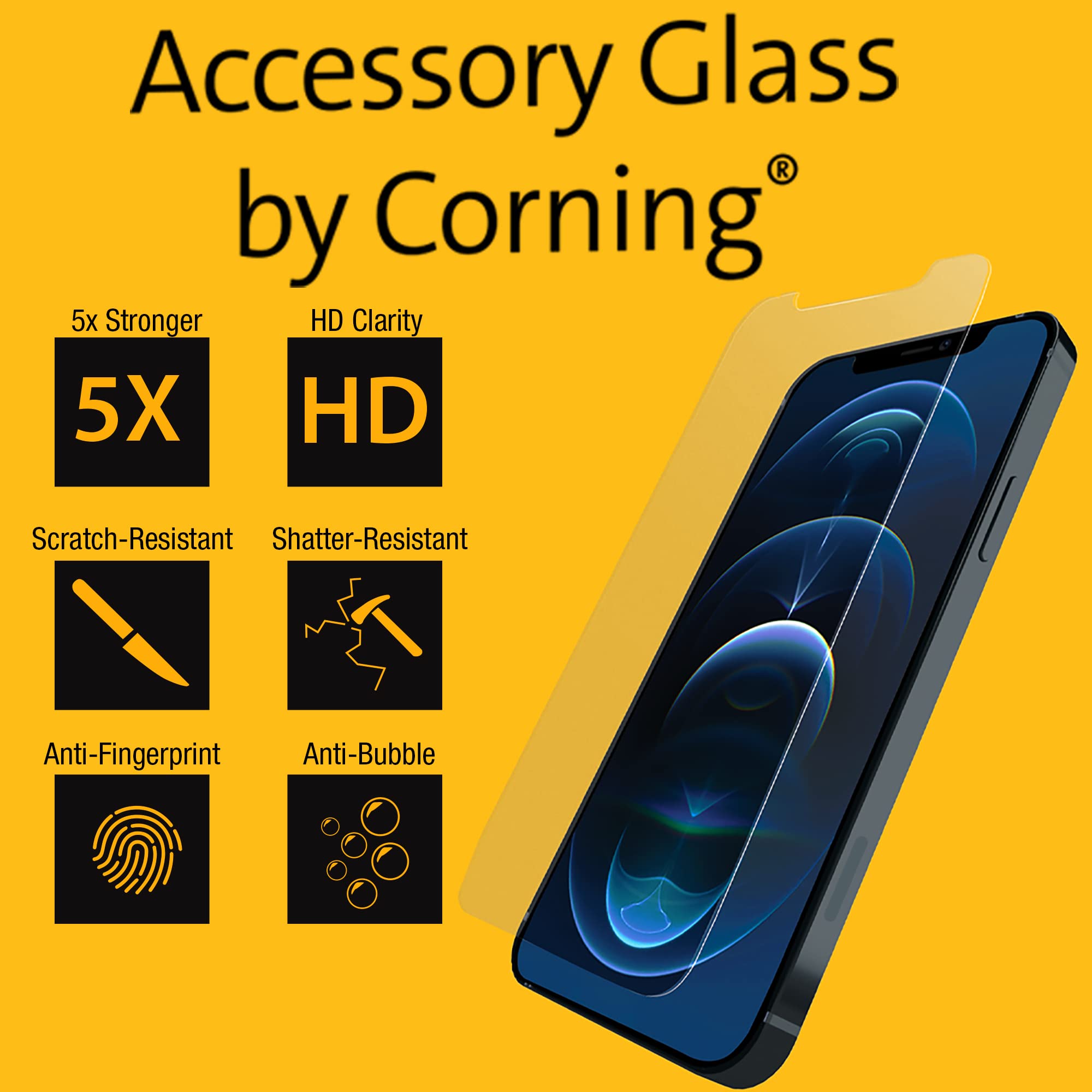 Aazon.co: DEWALT Heavy Duty Glass Screen Protector For IPhone 13/13 - View #14