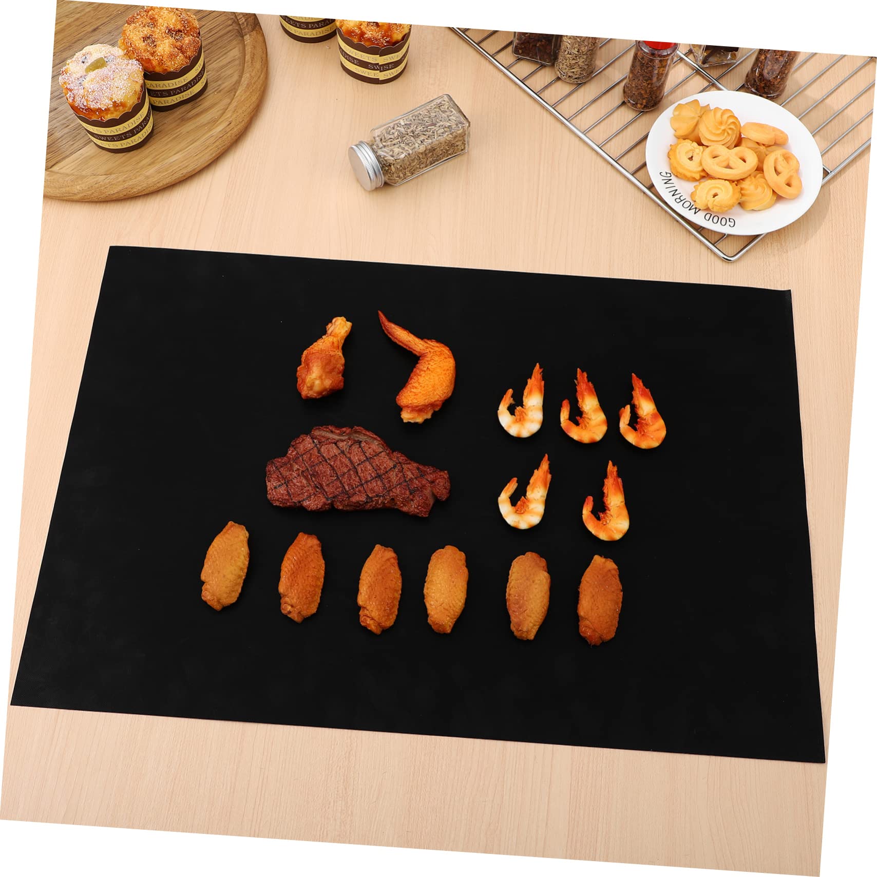 9 piezas Alfombrillas de Horno Antiadherentes de para Asar y Cocinar Resistentes al Calor y de Limpiar