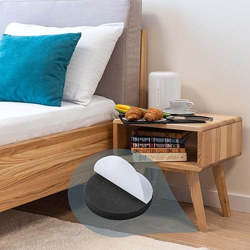 Miniatura 6 de INFVE Almohadillas de fieltro para muebles, paquete de 110, protectores autoadhesivos de madera dura, protectores de patas de silla, deslizadores