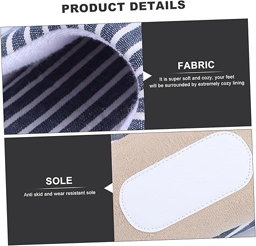 Miniatura 5 de HOMSFOU 2 pantuflas de casa para mujer, pantuflas de espuma viscoelástica para mujer, pantuflas de algodón mullidas para el hogar, zapatos de