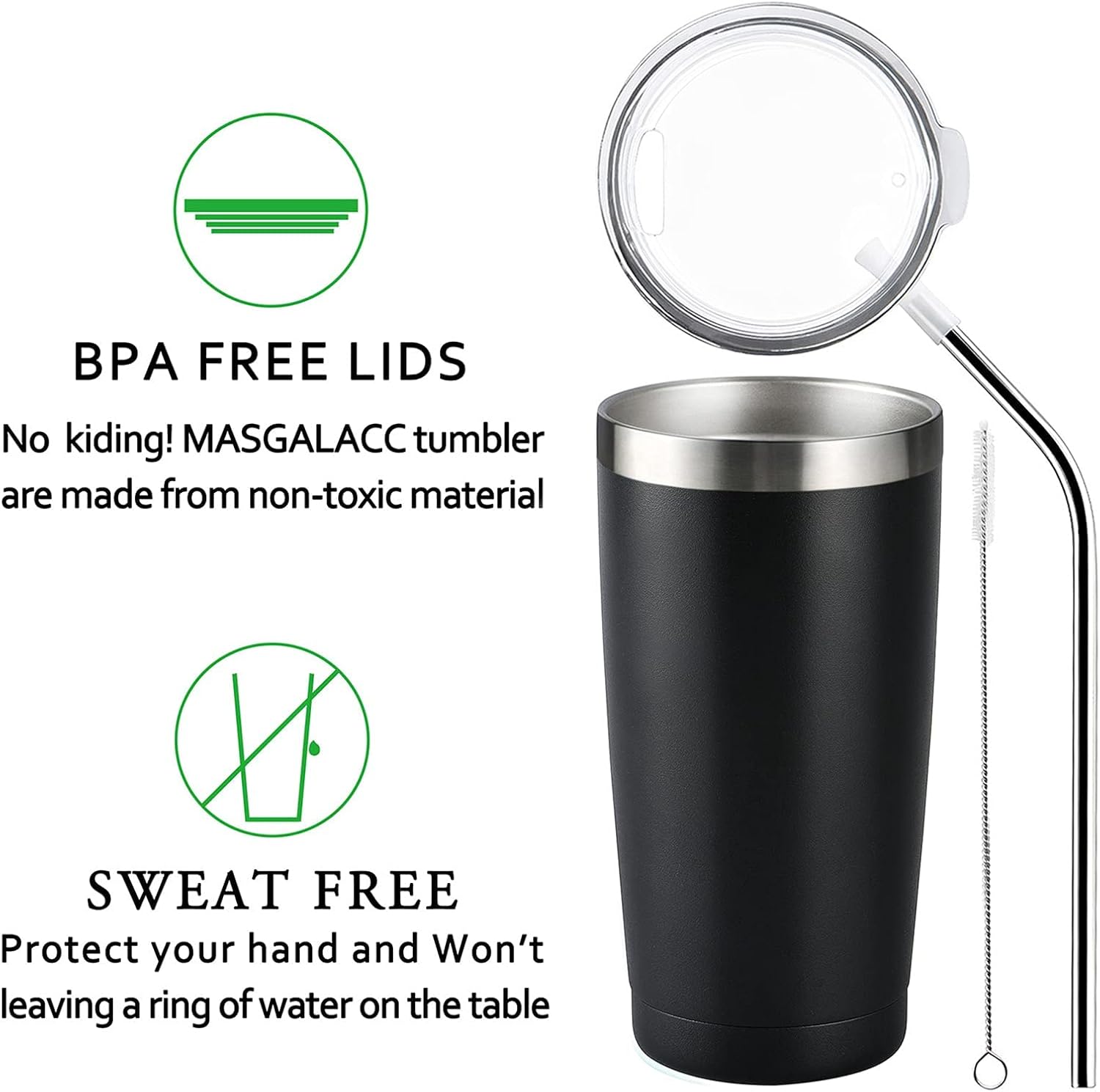 MASGALACC Valentines Day Gifts for Him Men Husband - Awesome Coffee Mug, Inspirational Birthday & Holiday Presents for Men Him Boyfriend, 20 Oz Tumbler - Image 5