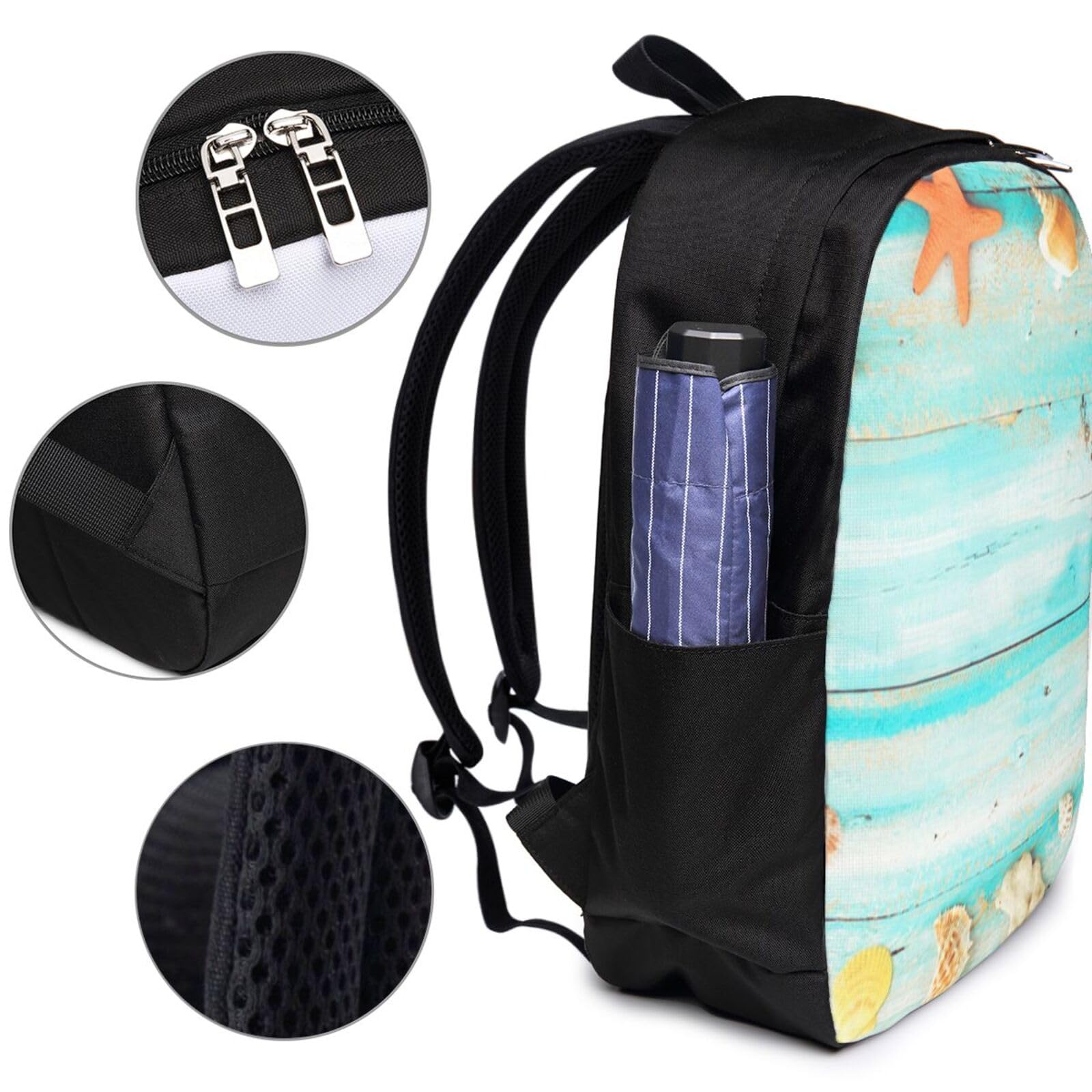 Porta USB 17 pollici dello zaino del computer portatile stampata