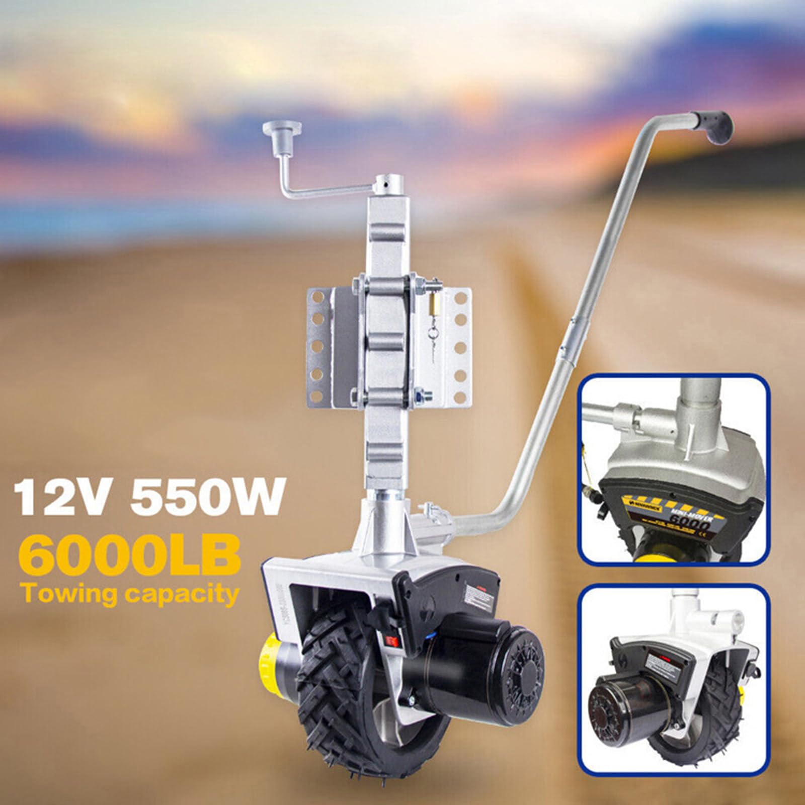 Electric Trailer Mover - Sistema de maniobra automático de ruedas de caravana para remolques, barcos y remolques de caballos