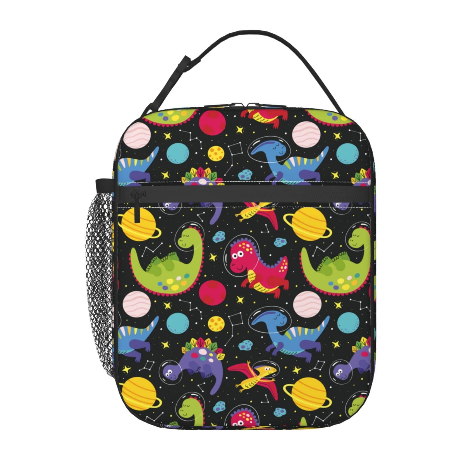 Hulnulnu Kids Lunch Bag, Dinosaur Insulated Lunch Bag, Reusable Portable Cooler Lunch Box