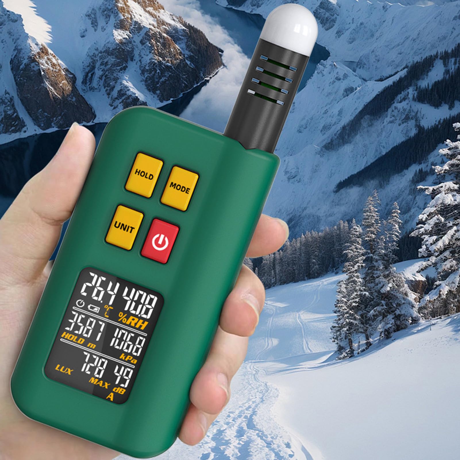 Environment Tester Temperature Humidity LX Height Air Pressure Noise Detector for Library Outdoor Workshop DC 5V