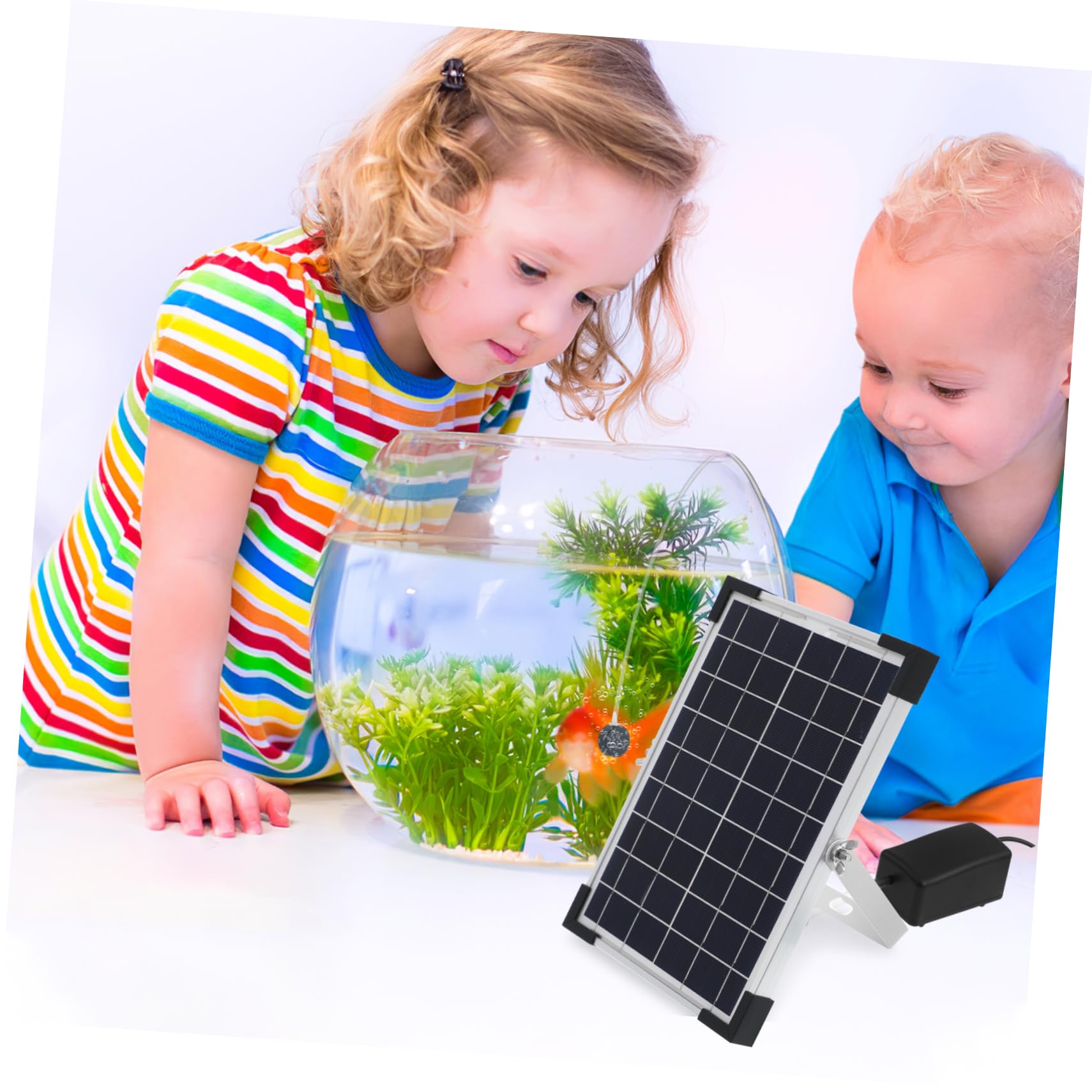 Toyvian Solar-luftpumpe Für Aquarien Und Teiche Solarbetriebene Sauerstoffpumpe Gartenpumpe Mit Verschiedenen Modi Einfache Bedienung Durch Knopfdruck Robuste Und Langlebige Solar-tauchwas