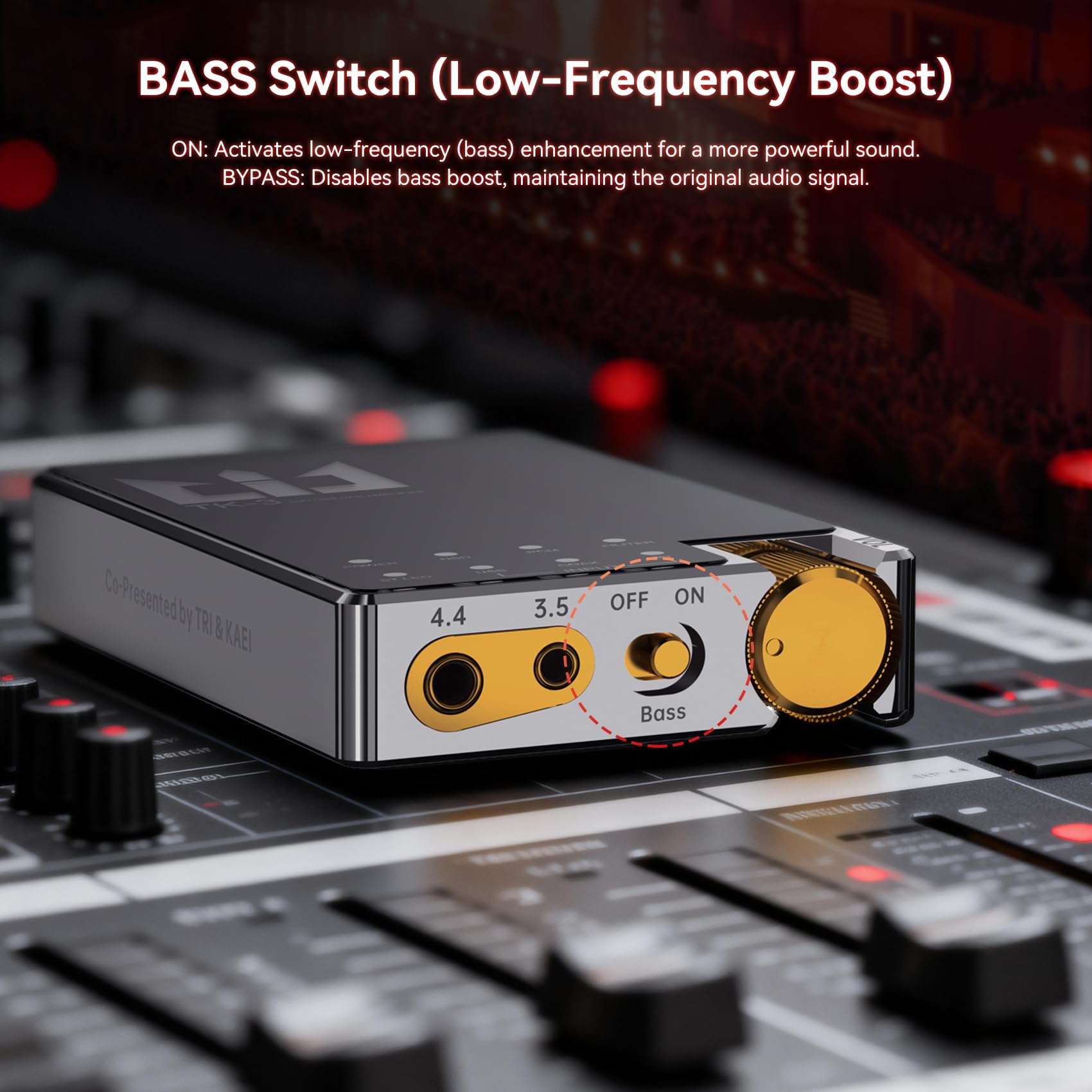 TRI TK3 Amplificatore per cuffie DAC portatile Dual ES9039Q2M, uscite 3,5/4,4 mm, 768 kHz/32 bit, DSD512, batteria da 5000 mAh per audio Hi-Fi, ingresso multiplo USB/Bluetooth/coassiale