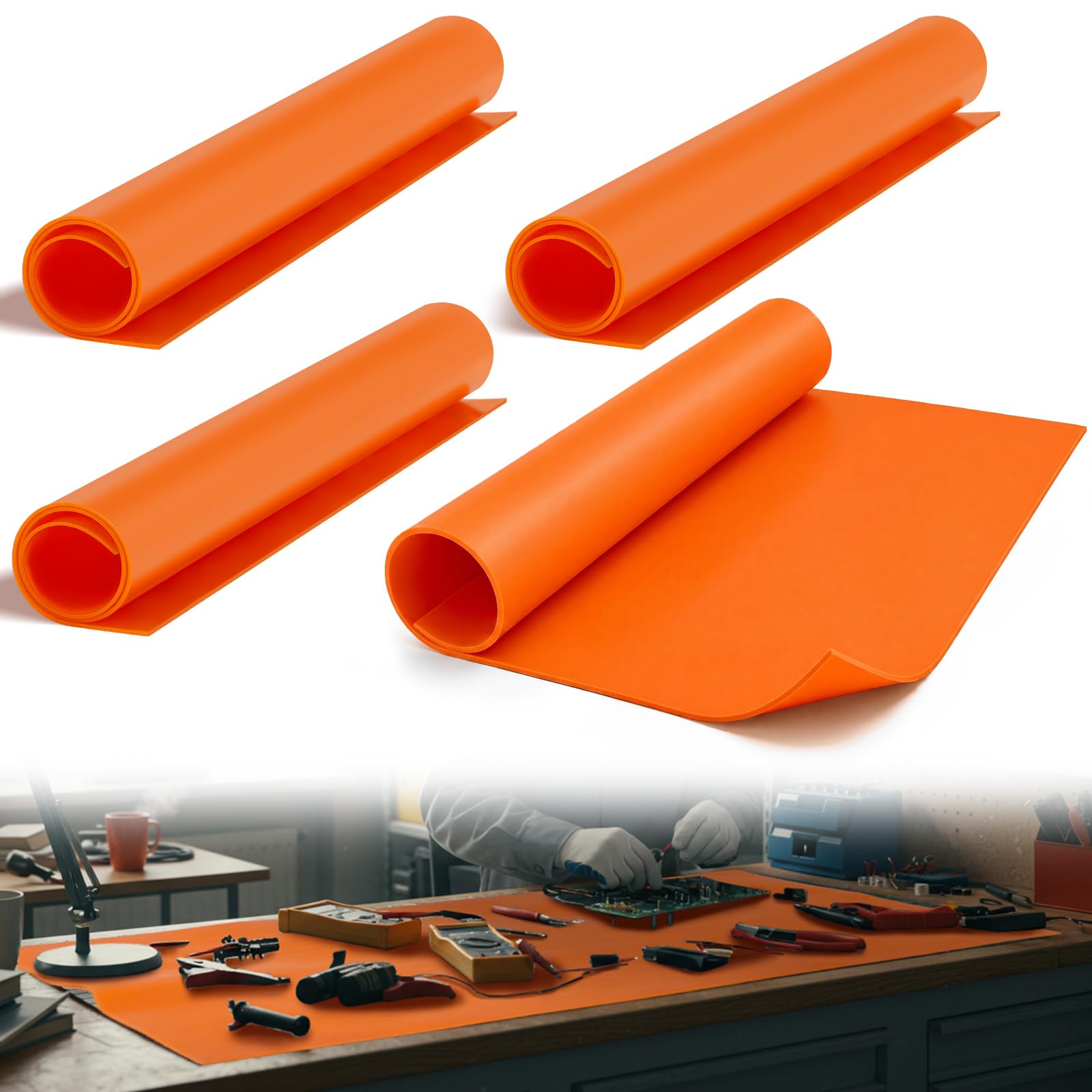 2 Pcs 20" x 20" Insulated Rubber Mat, Electrical Safety Rubber Mat — Amazon image 15