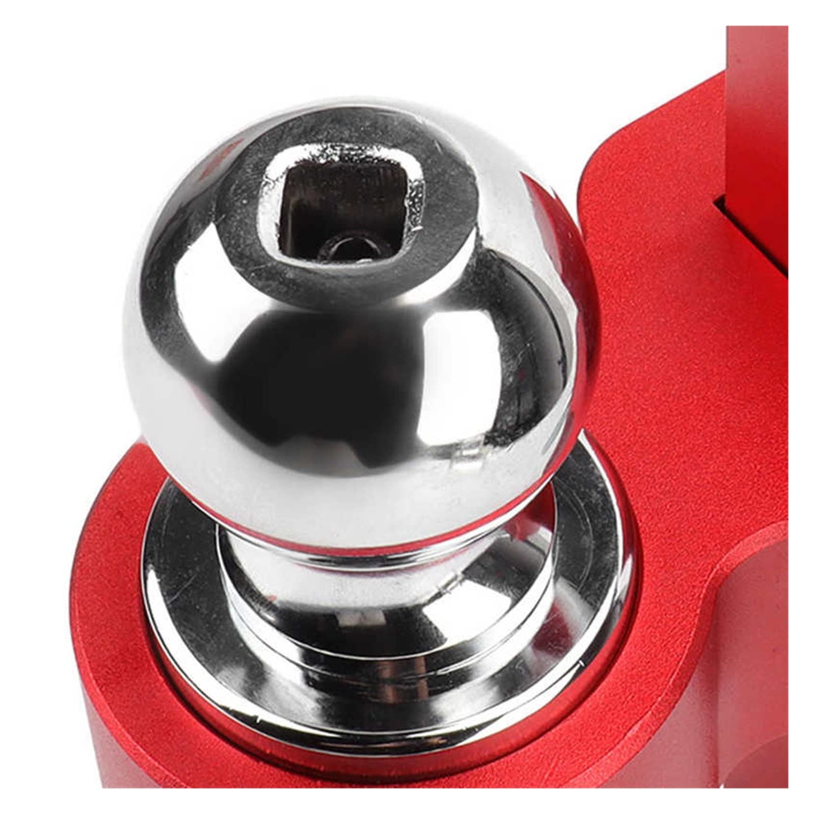 PortablPractical Trailer Hitch Shape Trailer Hitch Ball Mount Tow Trailer Hitch Aluminium (kolor: czerwony)
