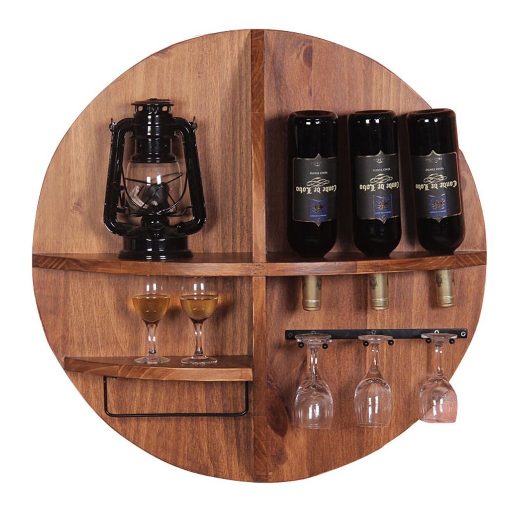 Étagère Murale Porte-Verre à Vin pour une Ambiance Bistrot