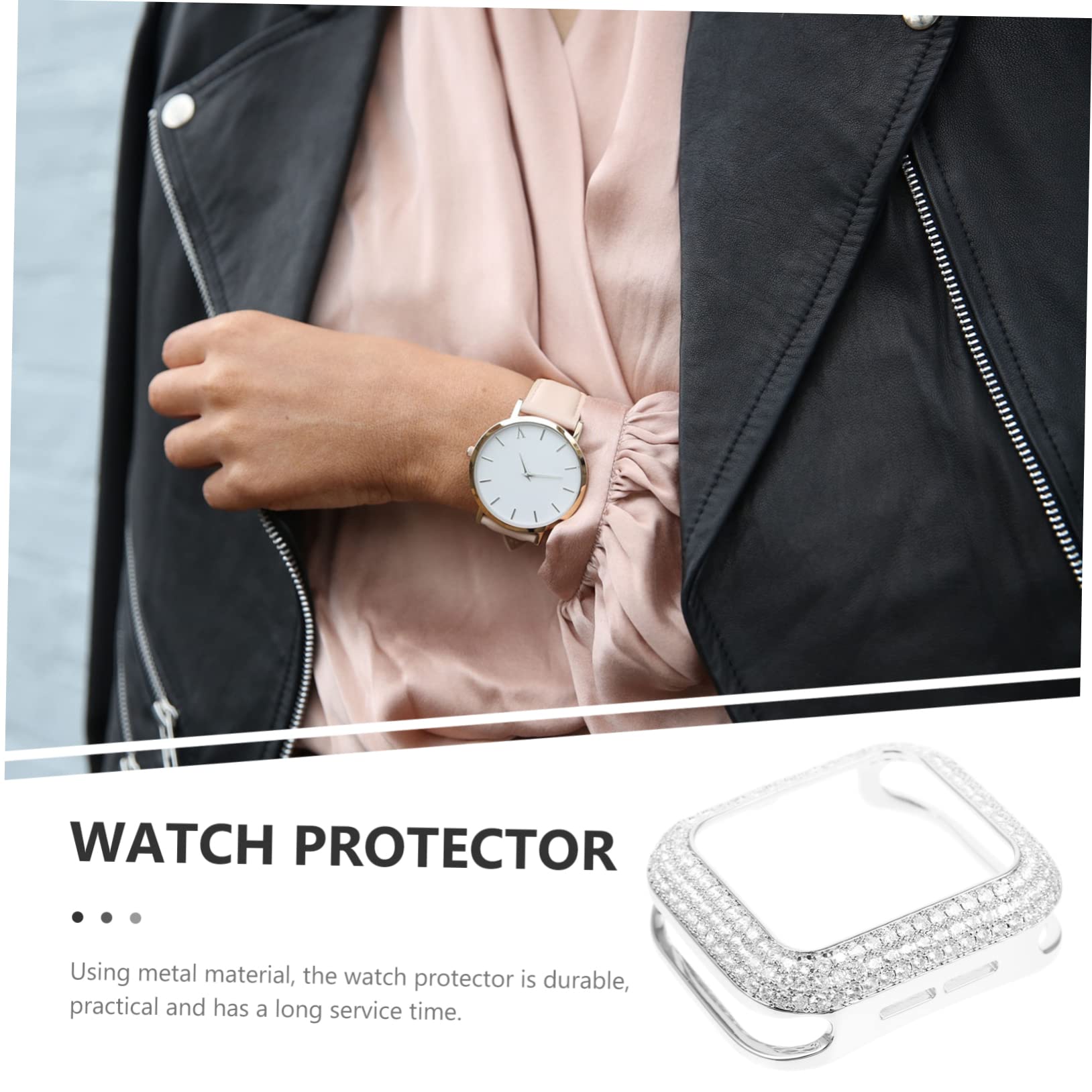 Coque de Montre Connectée Argenté en Métal pour Montre 7 6 5