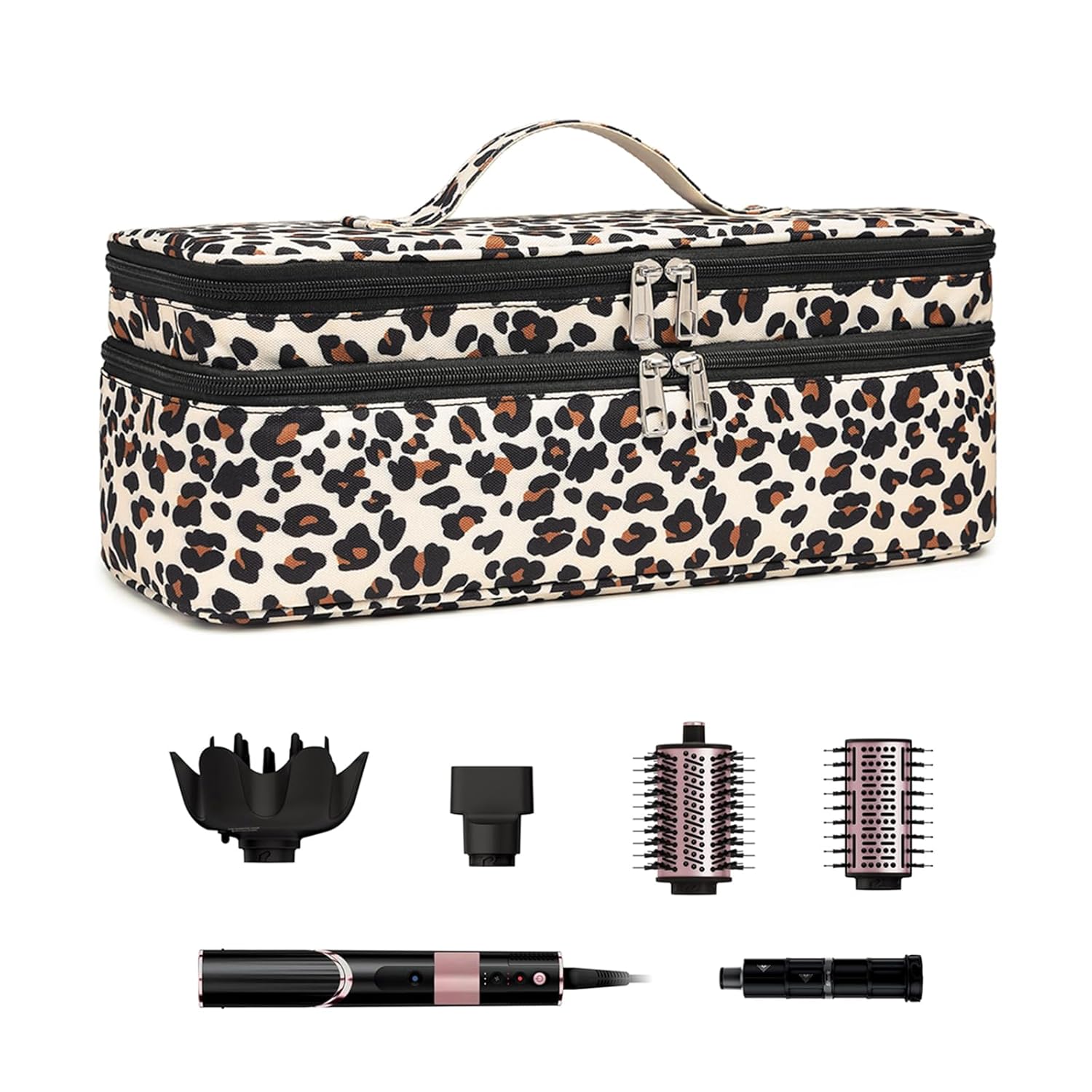 Double-Layer Carrying Case Apply to Revlon One-Step Hair Dryer, Travel Bag for Hair Volumizer/Styler,Water Resistant Storage Organizer Box,Compatible with FlexStyle Attachment (Bag Only) Double-Layer Carrying Case Apply to Revlon One-Step Hair Dryer, Travel Bag for Hair Volumizer/Styler,Water Resistant Storage Organizer Box,Compatible with FlexStyle Attachment (Bag Only)