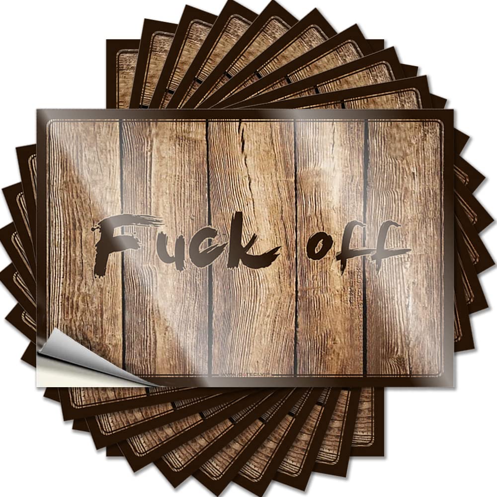 Tattoo Men Stuff Custom Stickers, Bottle Waterproof Fuck Off for Hydro Flask | Crazy Vinyl Decals for Friends Holiday Gift(6X9CM)