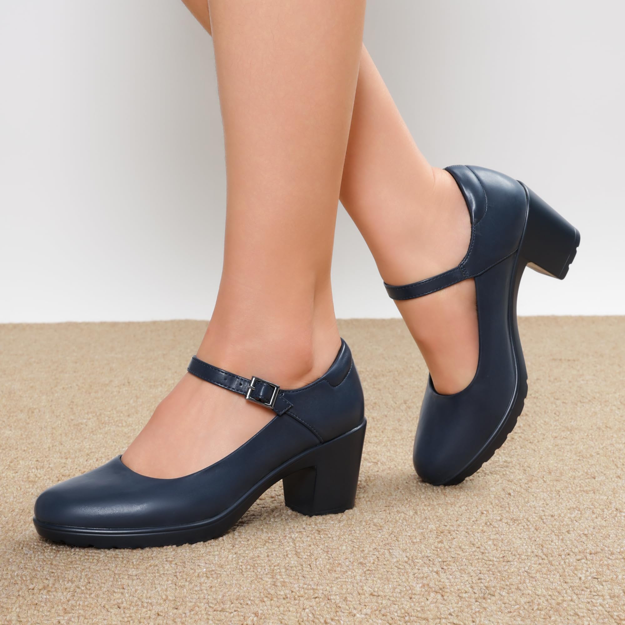 DREAM PAIRS Scarpe Décolleté con Tacco Alto Mary Jane Scarpe con Tacco Eleganti Comode da Donna