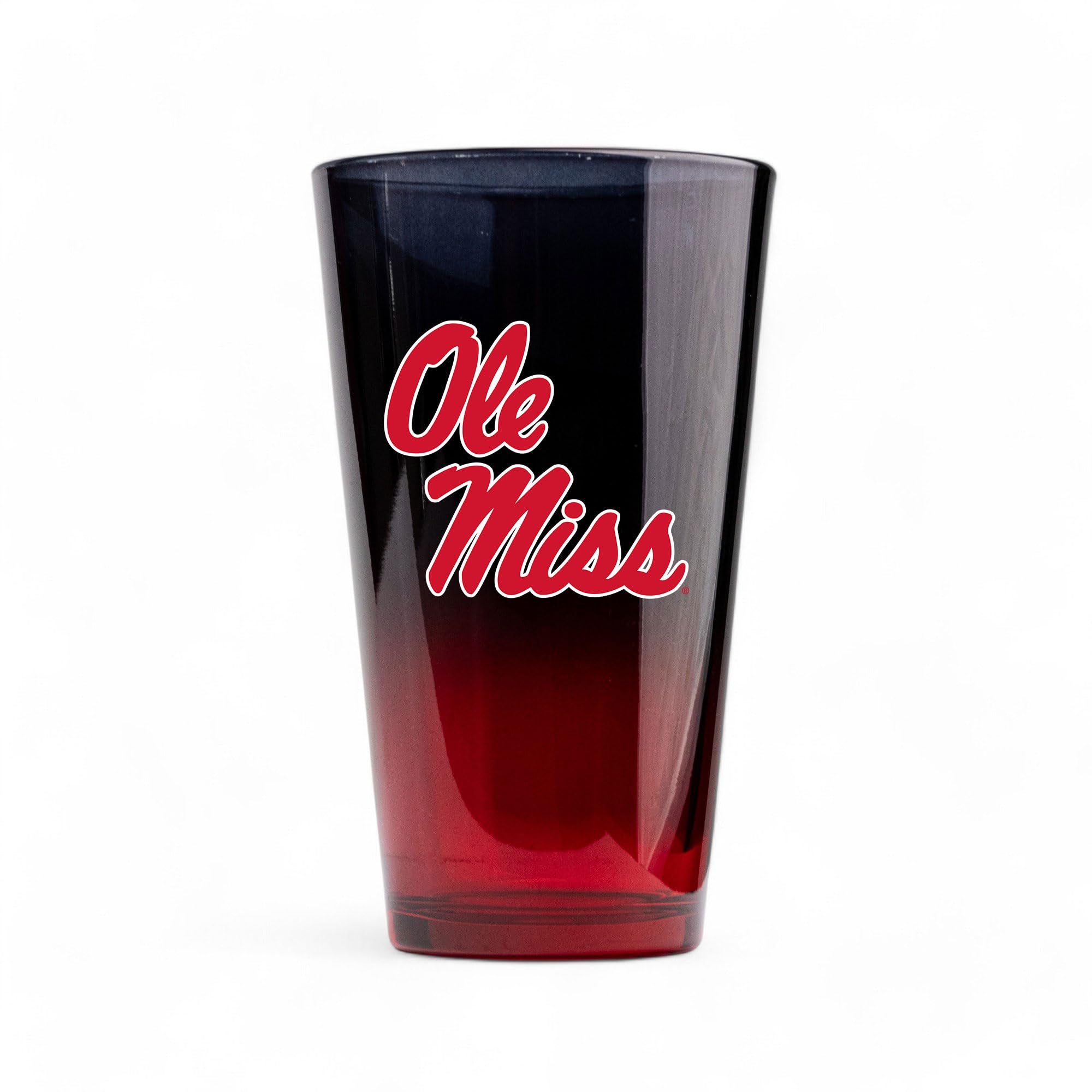 The Memory Company Officially Licensed NCAA 2-Pack 16oz Ombre Pint Glass Set Team Logo Barware Collection for Game Day Celebrations and Home Bar