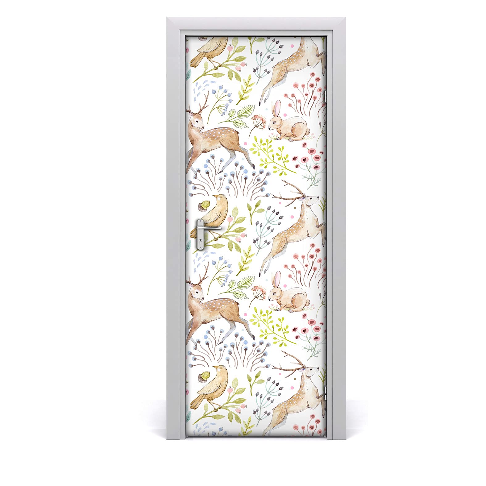 Papier peint sur la porte étiquette imperméable et lavable Magic-Stick