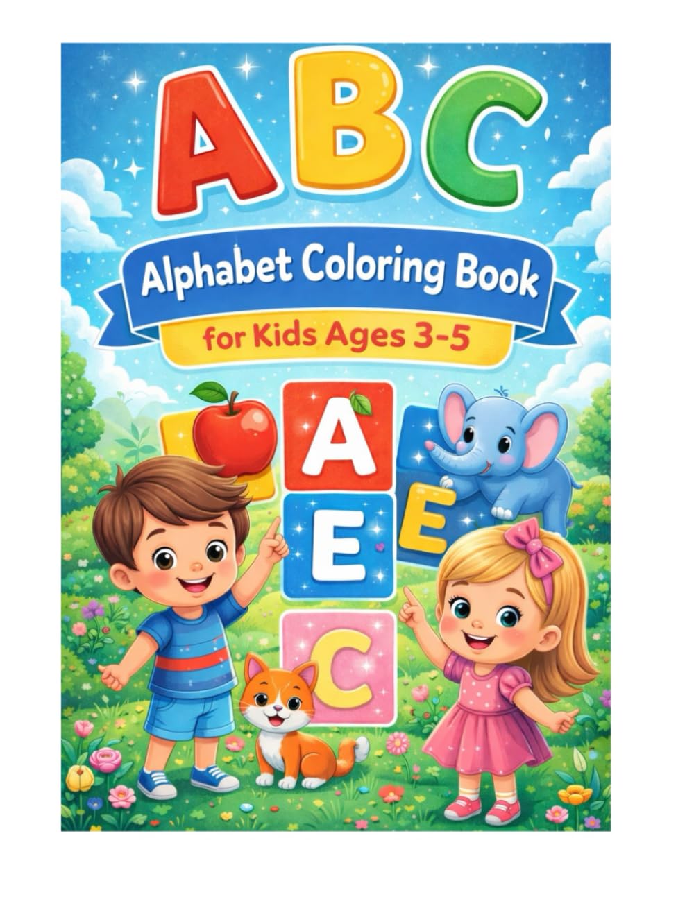 ABC Alphabet Coloring Book: Fun and Easy Letter Learning with Uppercase and Lowercase Letters