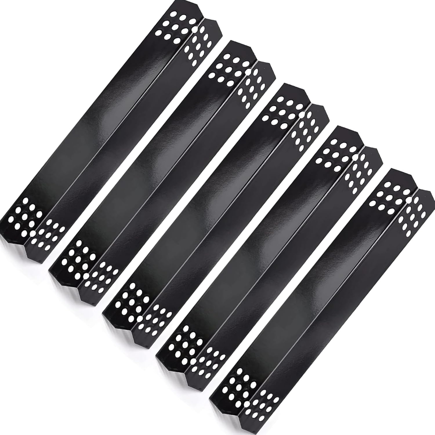 Utheer Grill Replacement Parts for Nexgrill 720-0896B 720-0896C 720-0882A 720-0896 720-0925 Grills,6 Pack Heat Plates Flame Tamers for Nexgrill Deluxe 6 Burner Grills,Grill Master 720 0697 Heat Plates