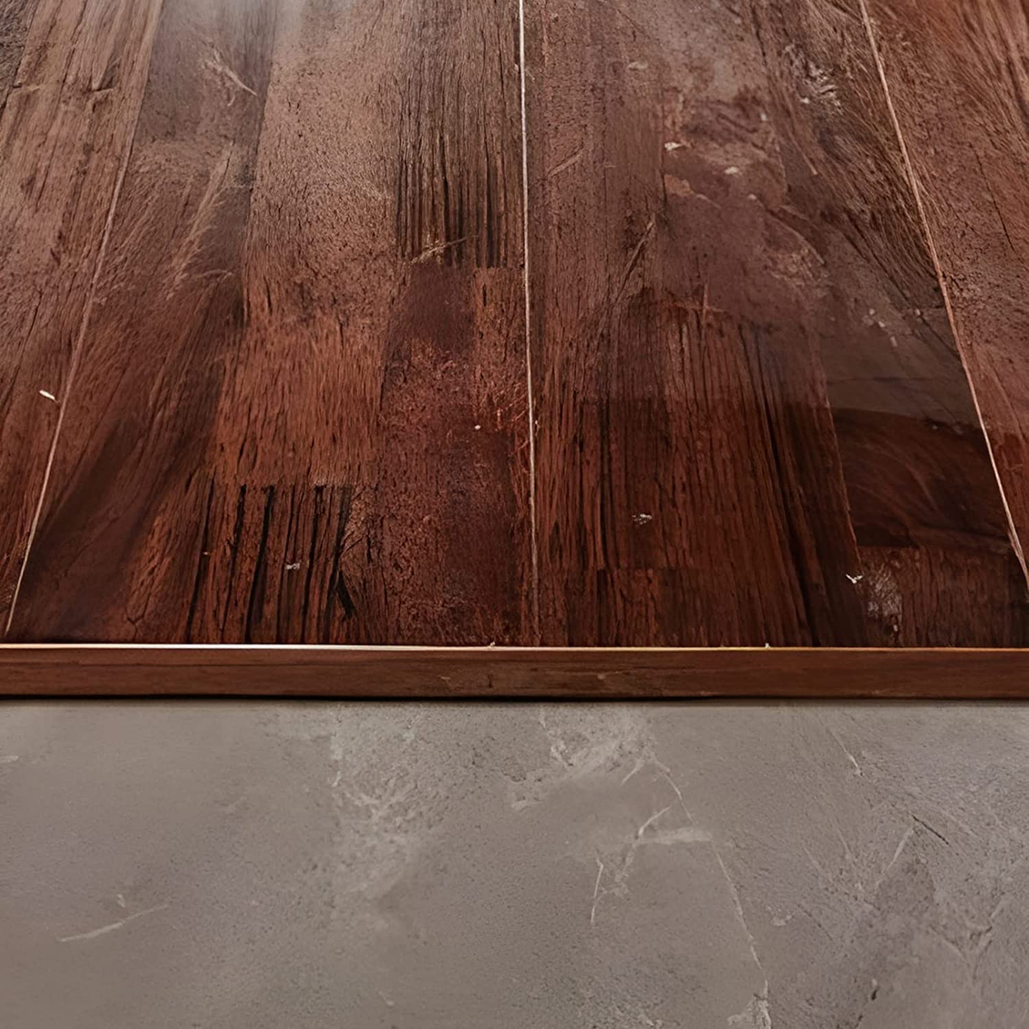 T Molding Vloer Overgang Strip Laminaat, Platte Tapijt Trim/Aluminium Drempel Strips Zelfklevend, Brede 33mm Deurhelling met Hout Effect(Kleur:A,Maat:Lengte 105cm(41.3in